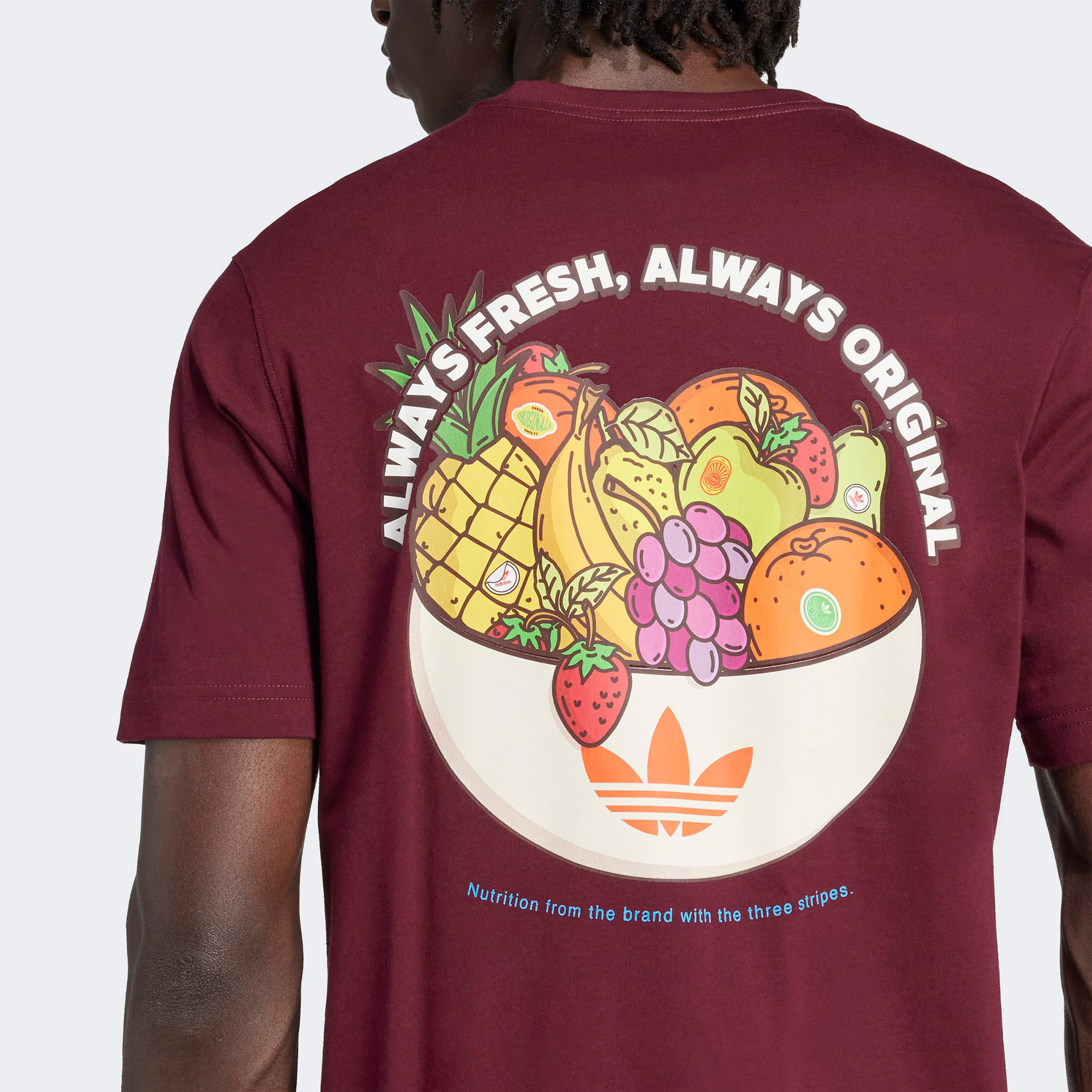 adidas Graphic Lo Ss T Erkek Bordo T-Shirt
