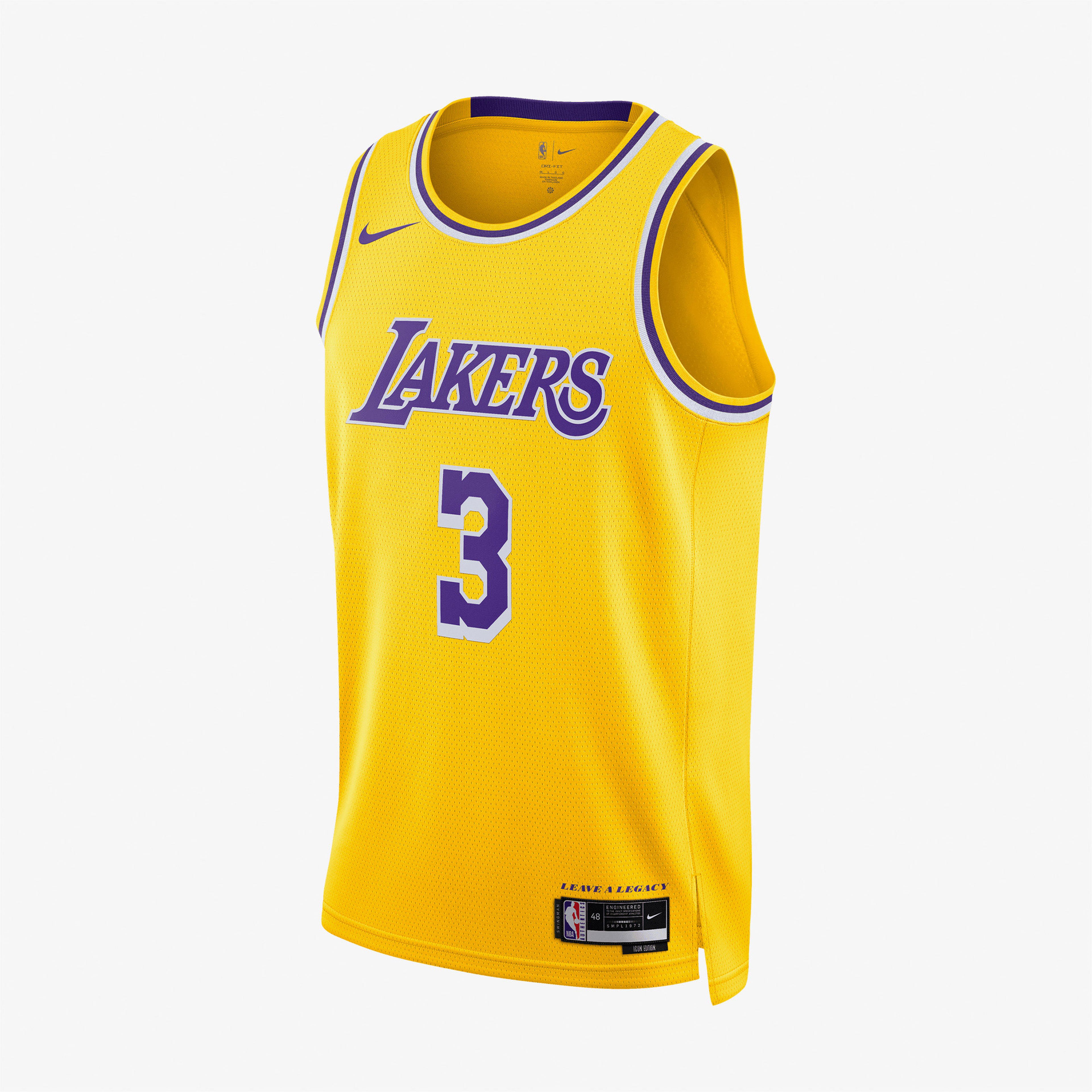 Nike Los Angeles Lakers Icon Edition Erkek Sarı Forma