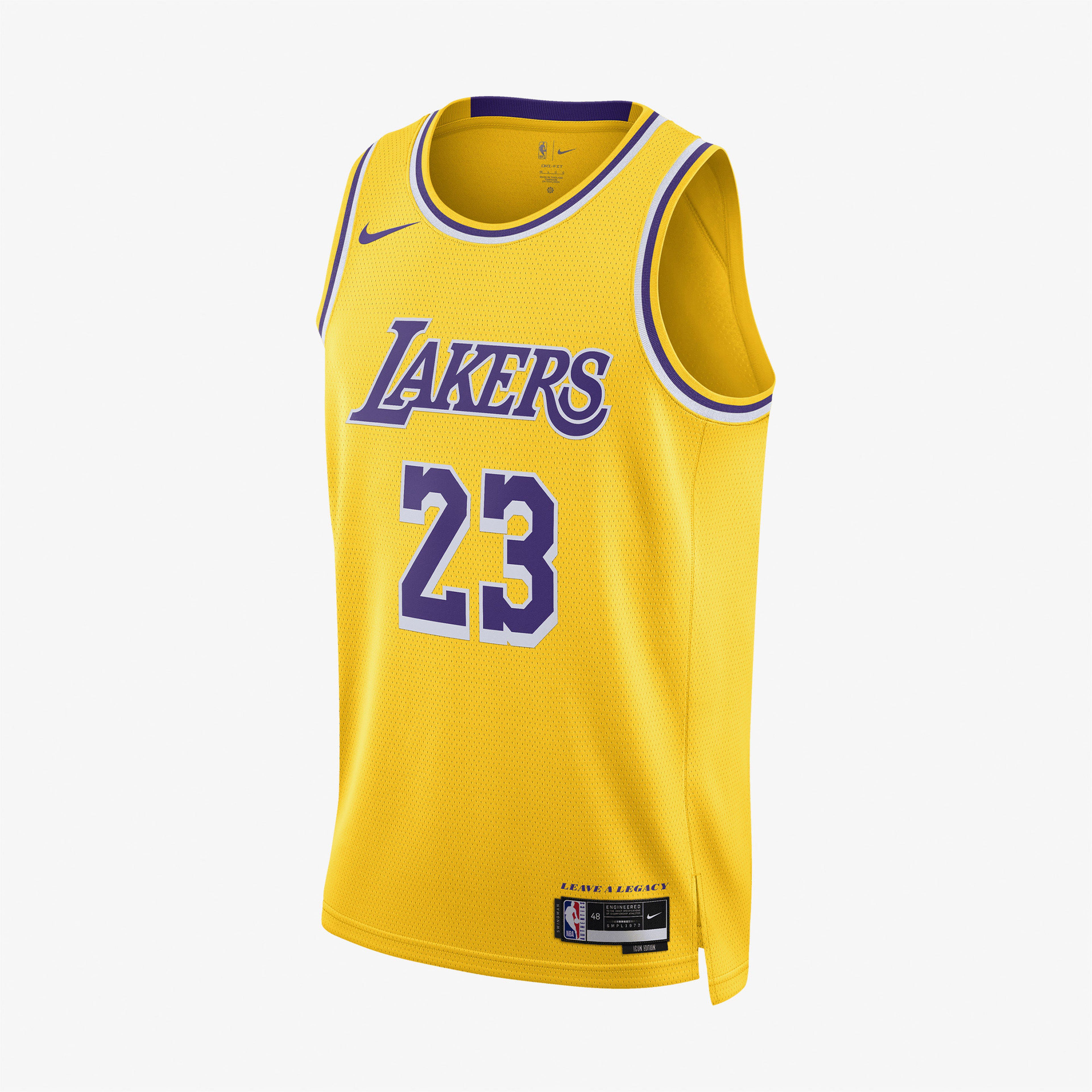 Nike Los Angeles Lakers Icon Erkek Sarı Basketbol Forması