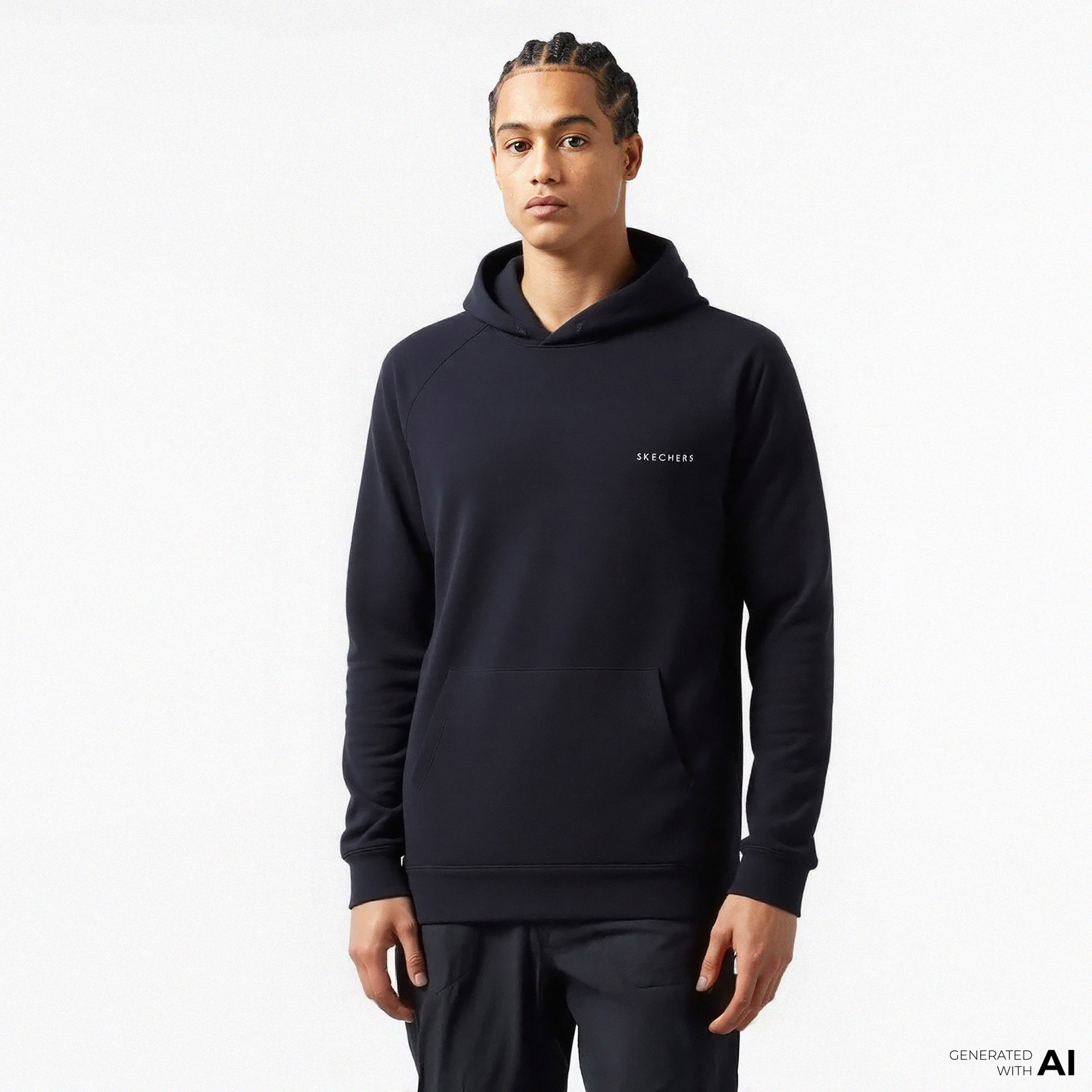 Skechers Scuba Coll. Erkek Siyah Hoodie