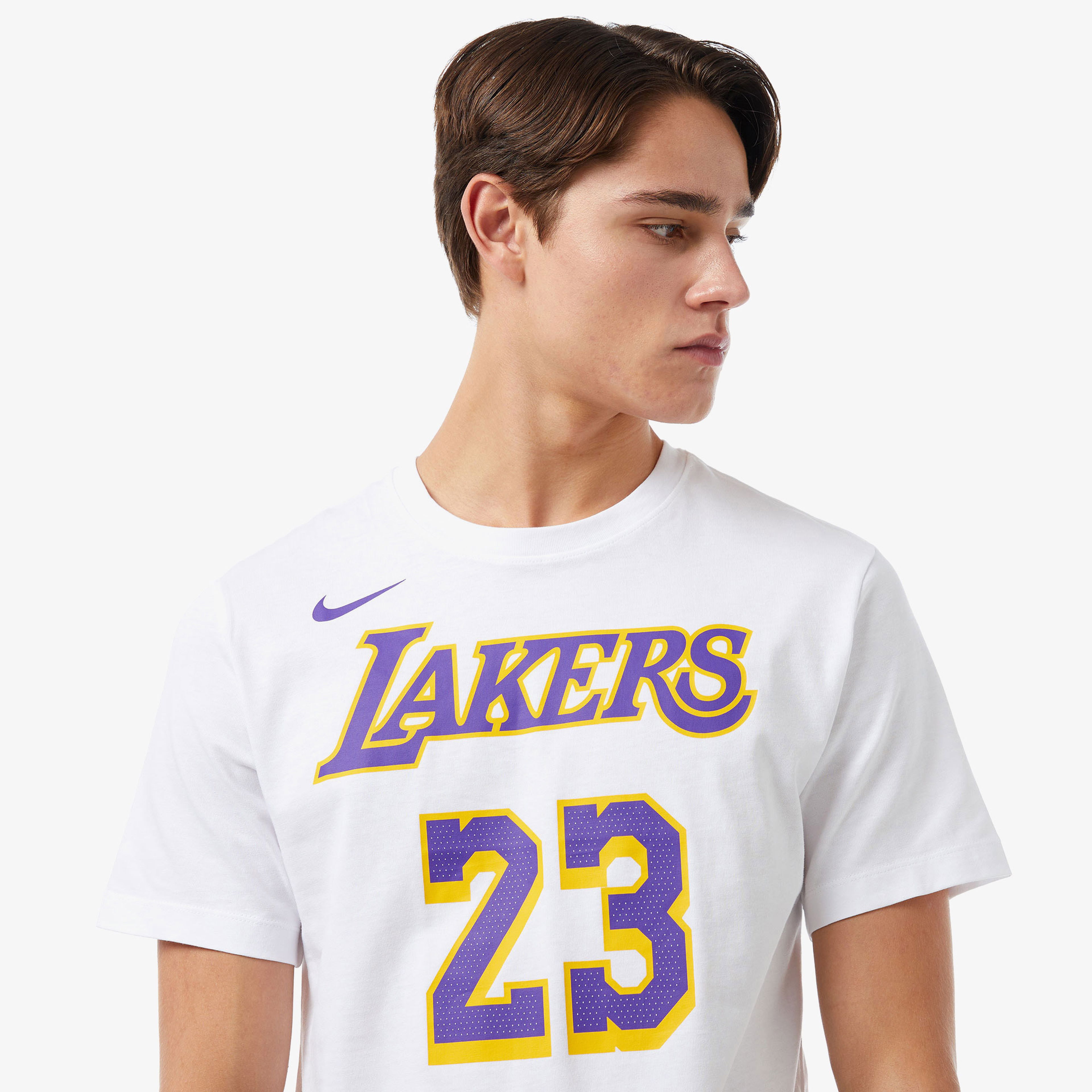 Nike Los Angeles Lakers Edition Erkek Beyaz T-Shirt