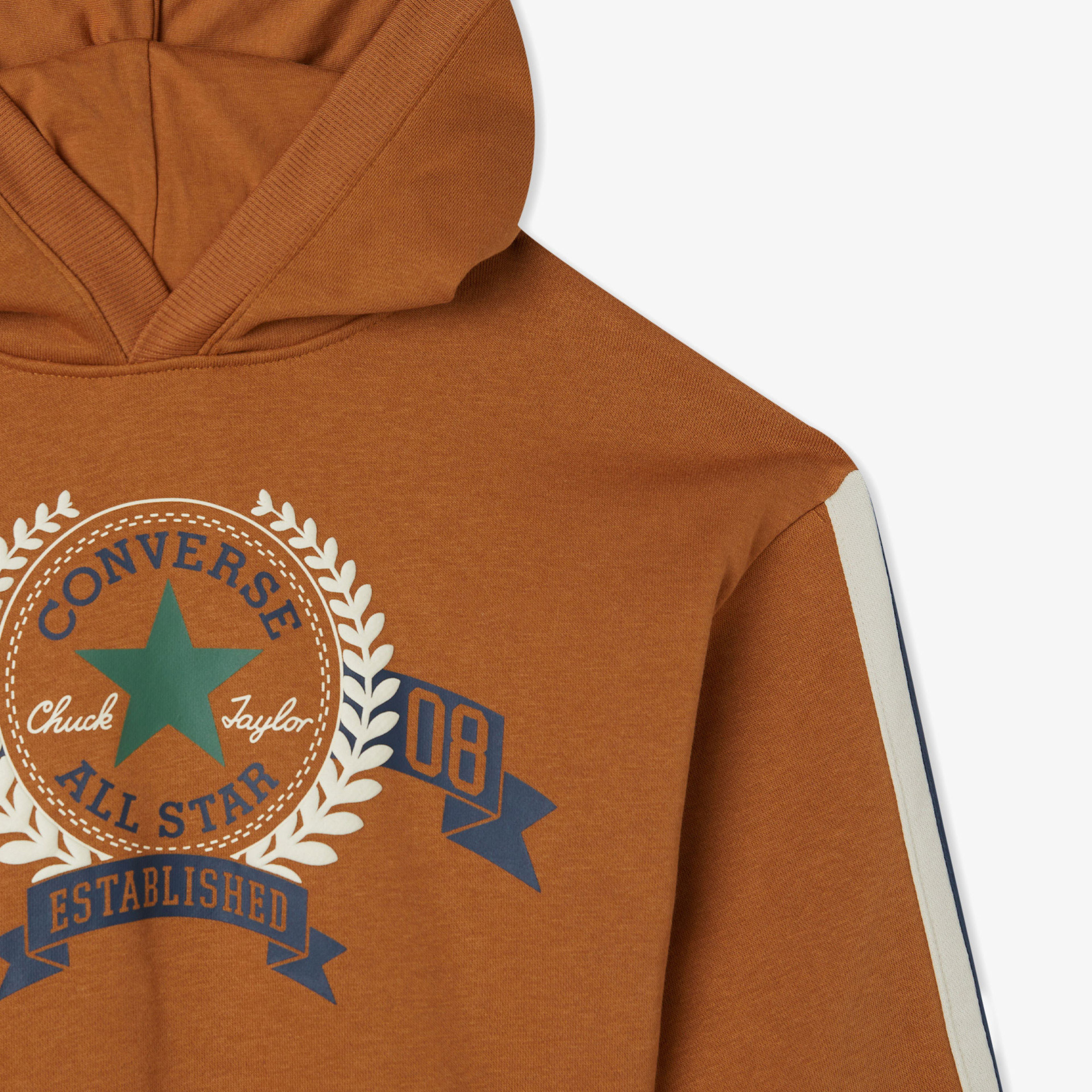 Converse Cnvb Rec Club Ft Sleeve Stripe Çocuk Kahverengi Sweatshirt