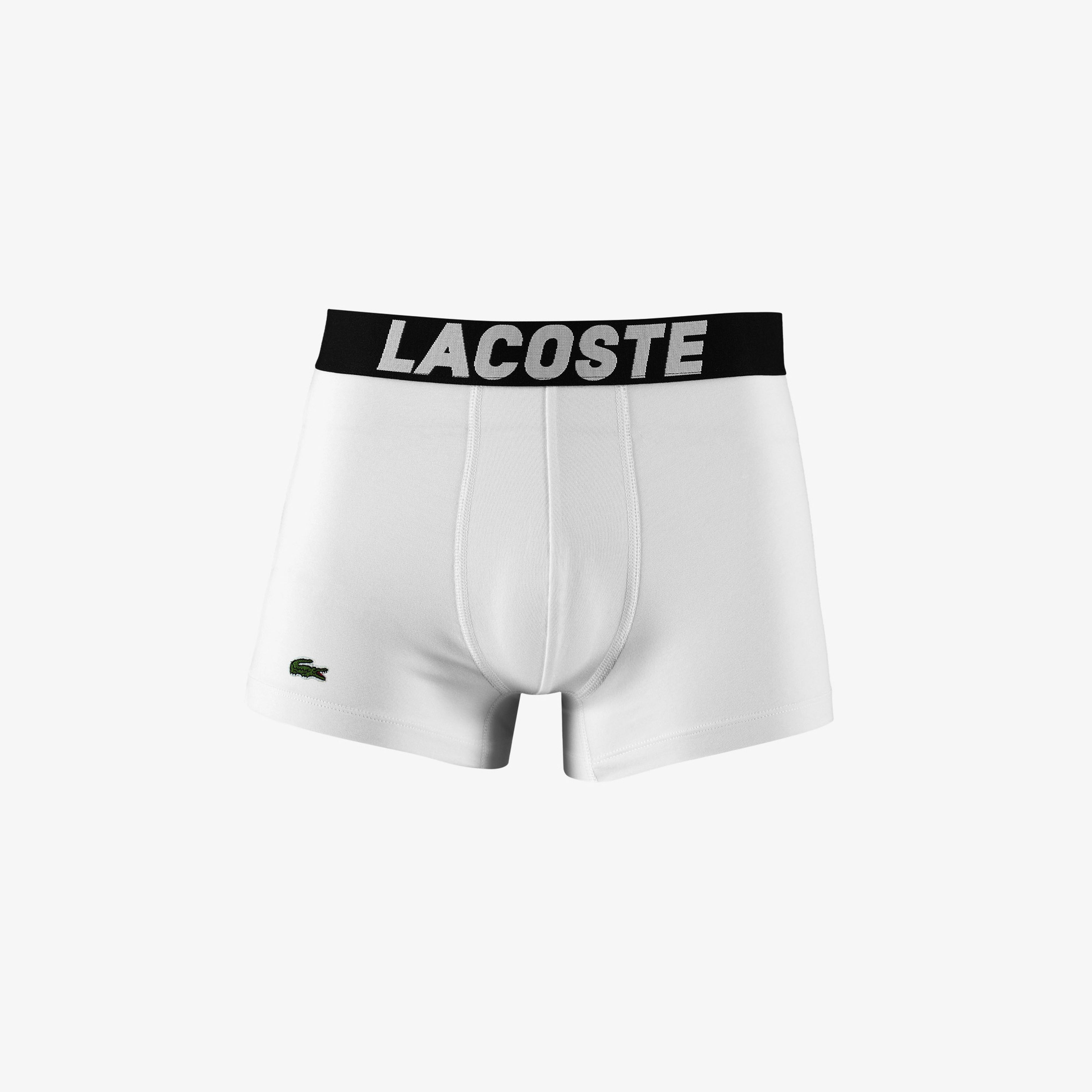 Lacoste Classic Erkek Baskılı 3'lü Renkli Boxer
