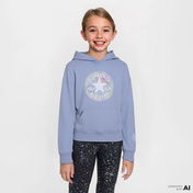 Converse Oversized Chuck Patch Çocuk Mavi Hoodie