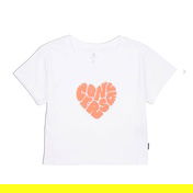 Converse Heart Slim Fit Kadın Beyaz T-Shirt