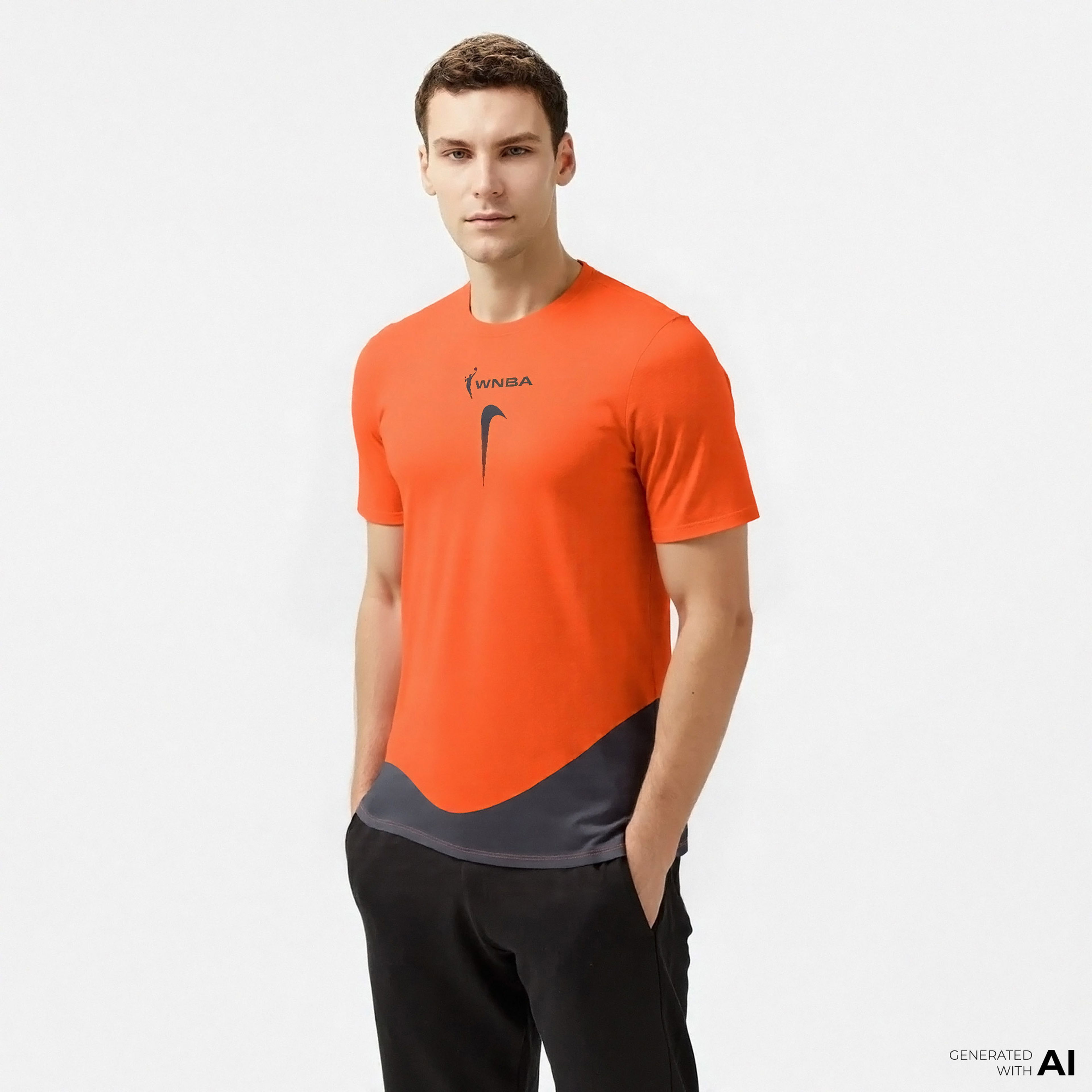 Nike Team 13 Erkek Turuncu T-Shirt