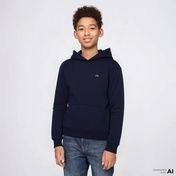 Lacoste Organik Pamuklu Çocuk Lacivert Hoodie