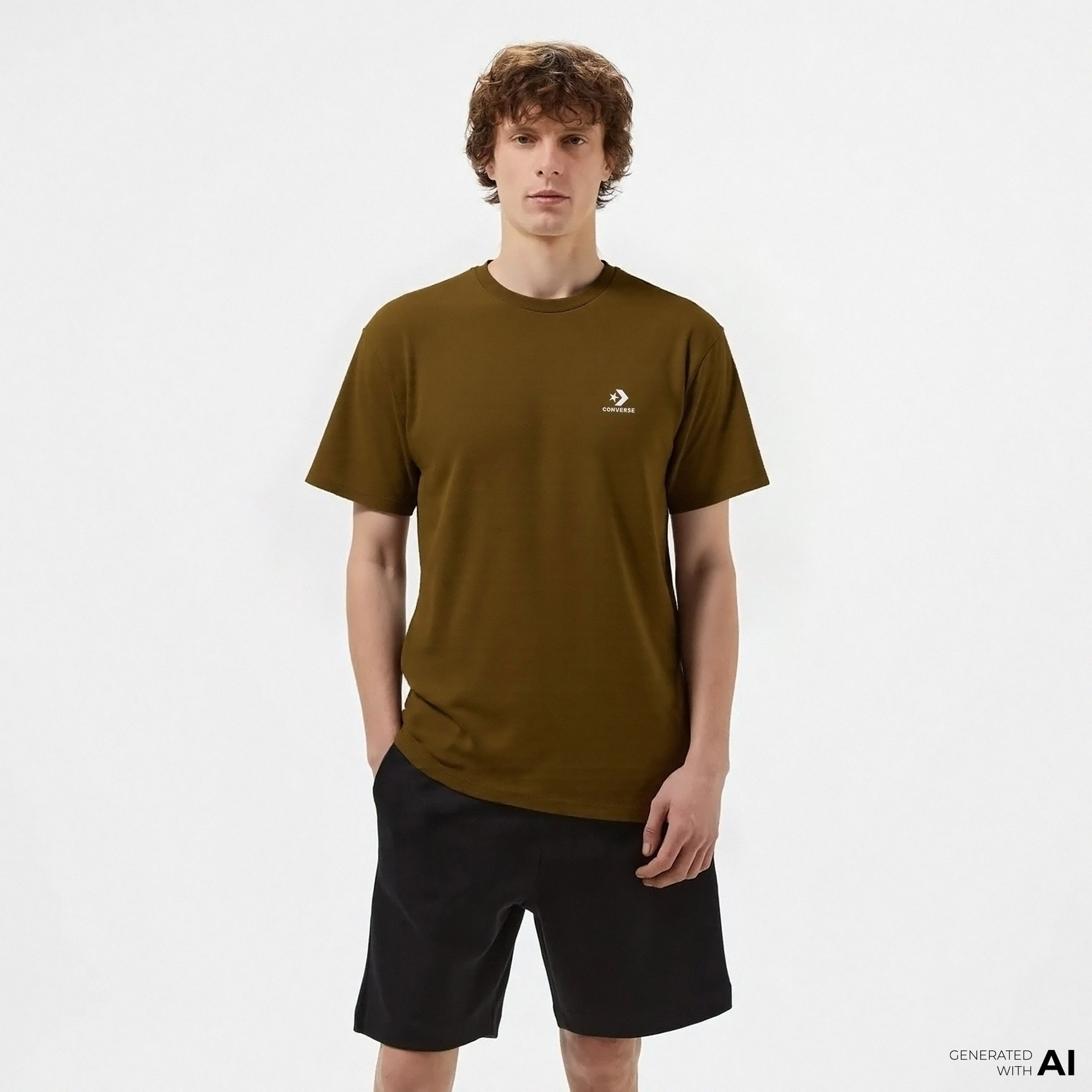 Converse Go-To Star Chevron Unisex Kahverengi T-Shirt