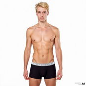 UNITED4 Erkek 2'li Siyah/Gri Boxer