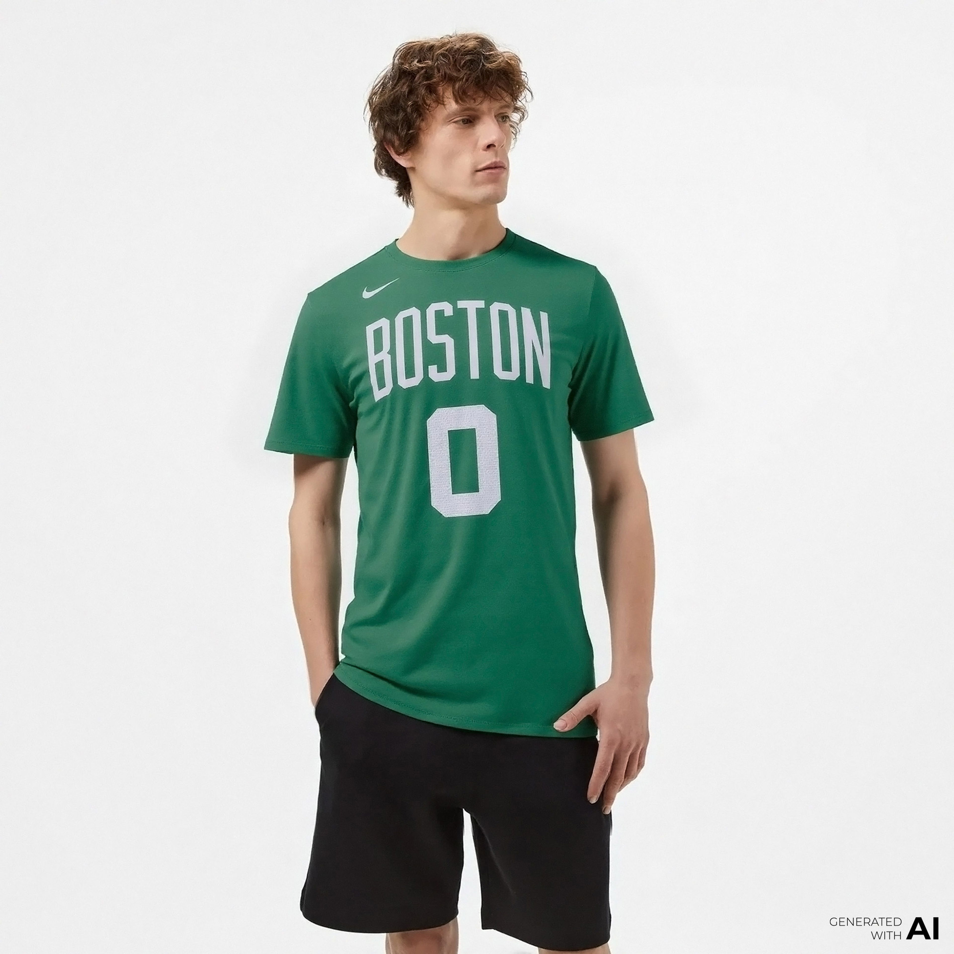 Nike NBA Boston Celtics Erkek Yeşil T-Shirt