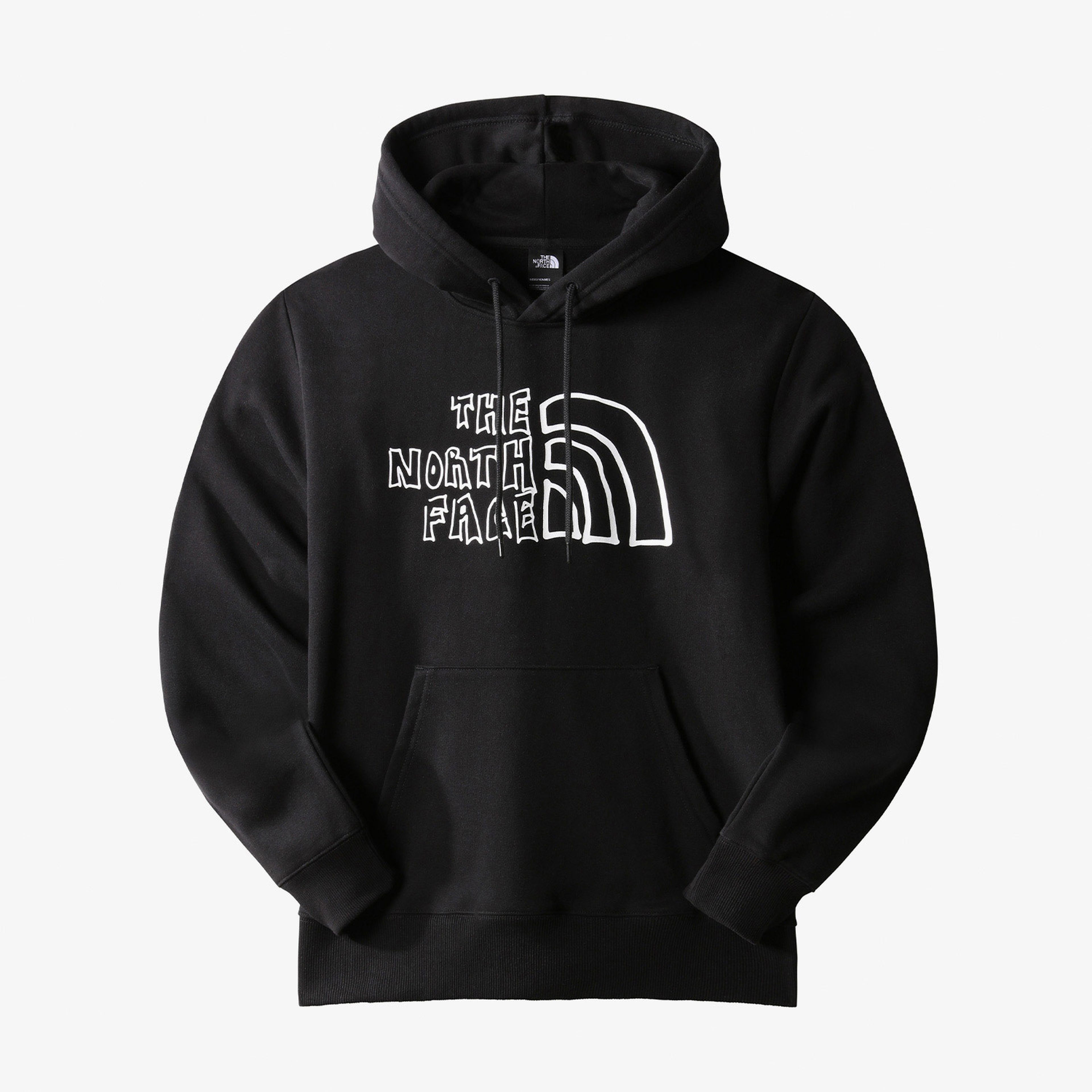 The North Face Baskılı Siyah Erkek Hoodie