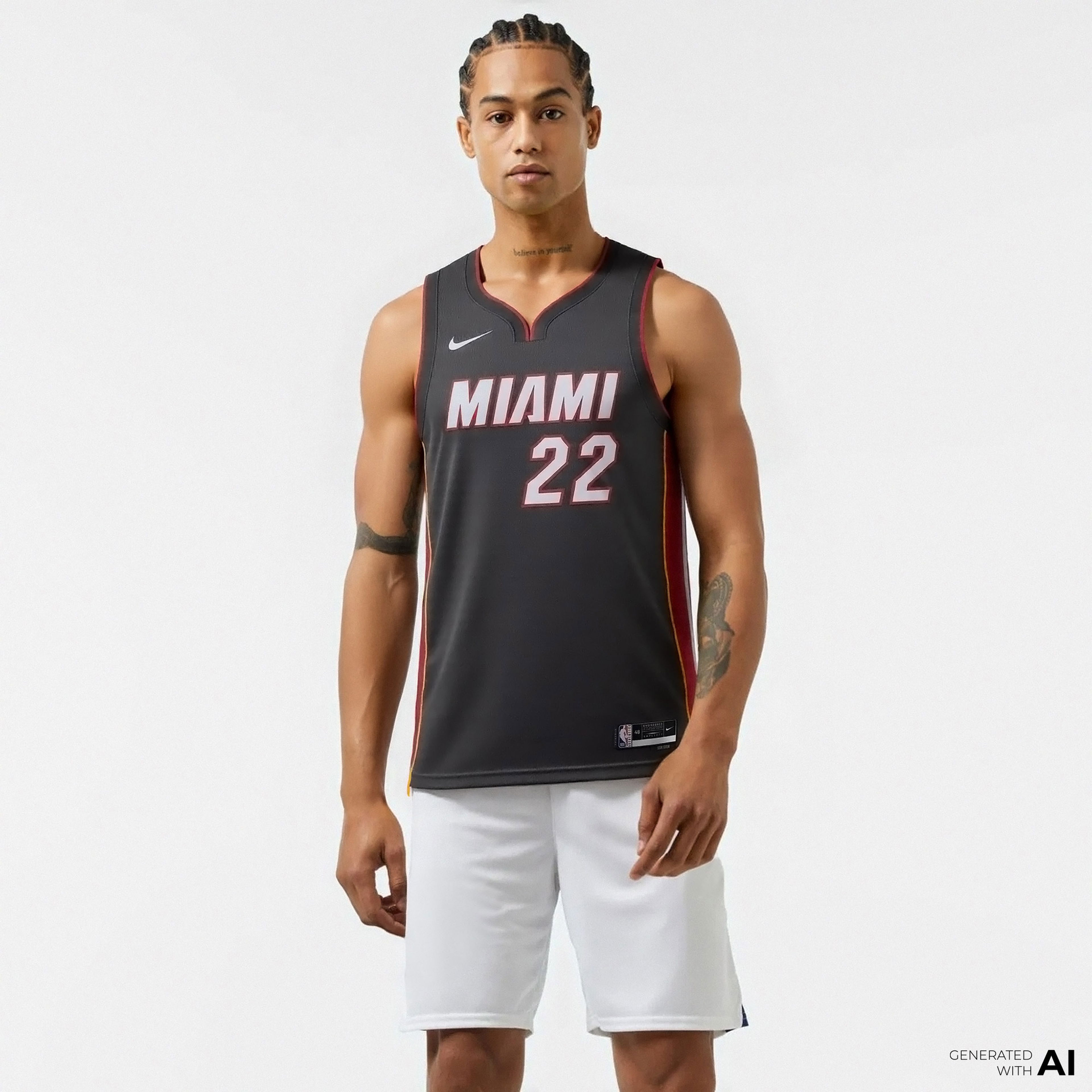 Nike Miami Heat Icon Erkek Siyah Basketbol Forması