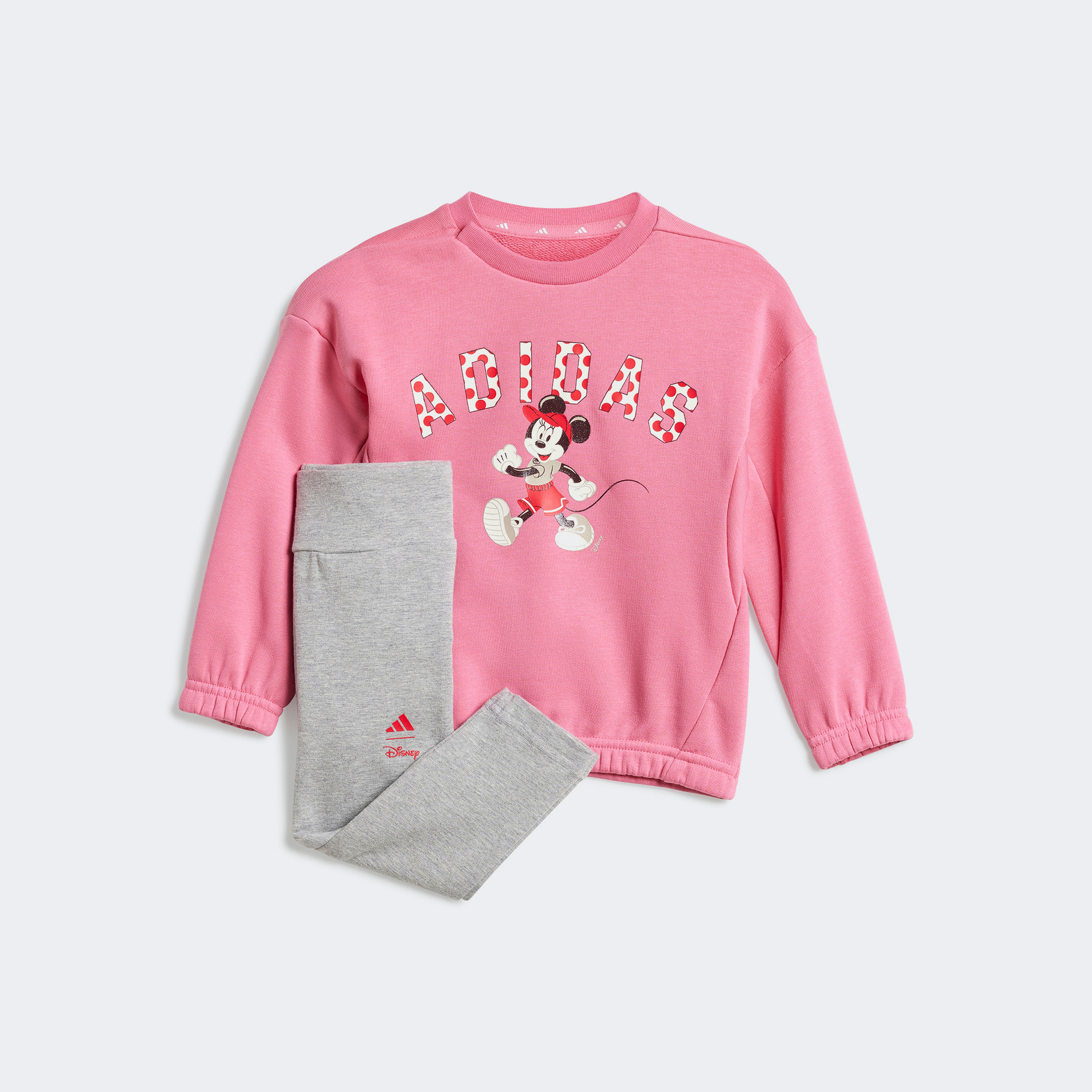 adidas Disney Minnie Mouse Çocuk Gri/Pembe Eşofman Takımı