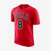 Nike NBA Zach LaVine Chicago Bulls Erkek Kırmızı T-Shirt