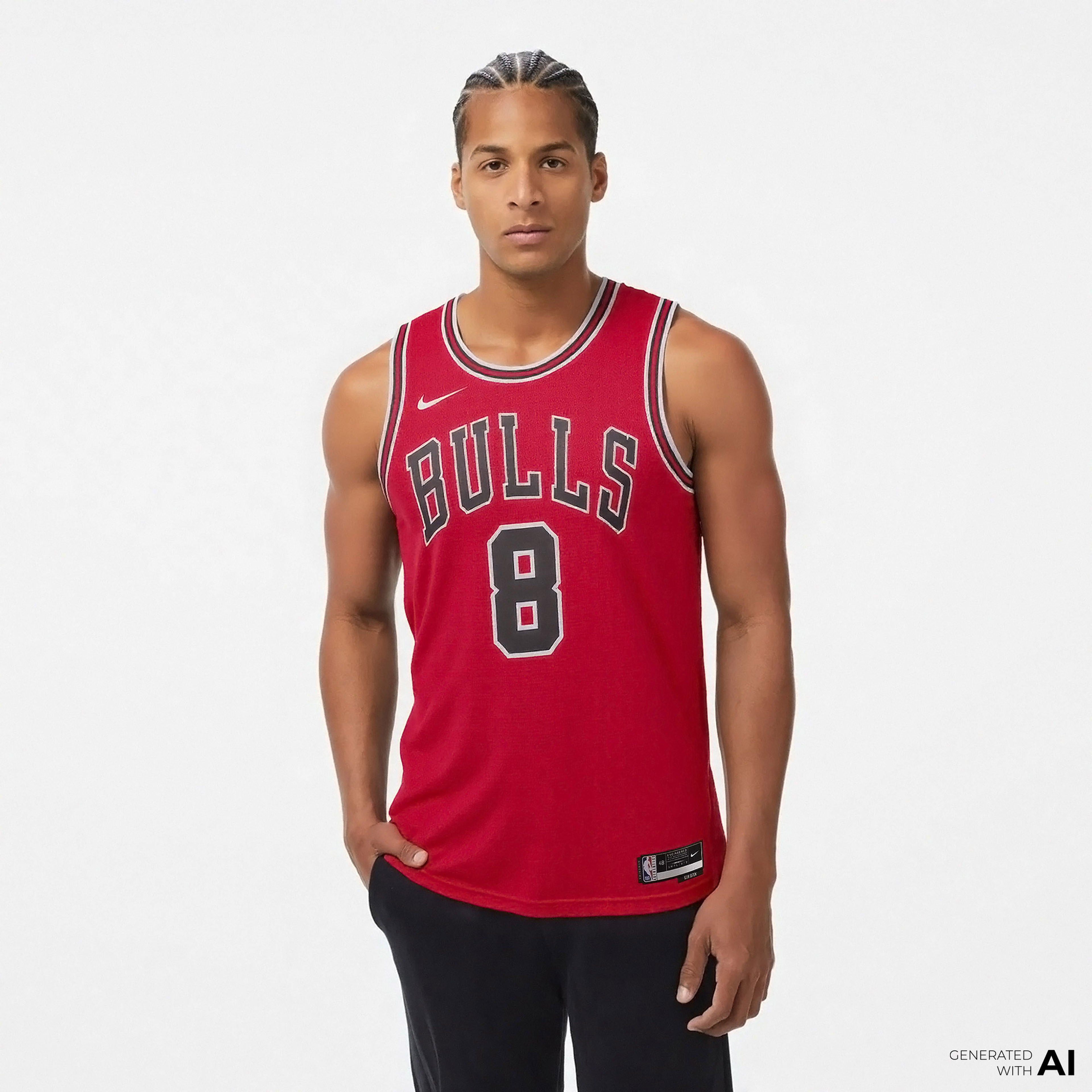 Nike Chicago Bulls Dri Fit Swingman Erkek Kırmızı Forma