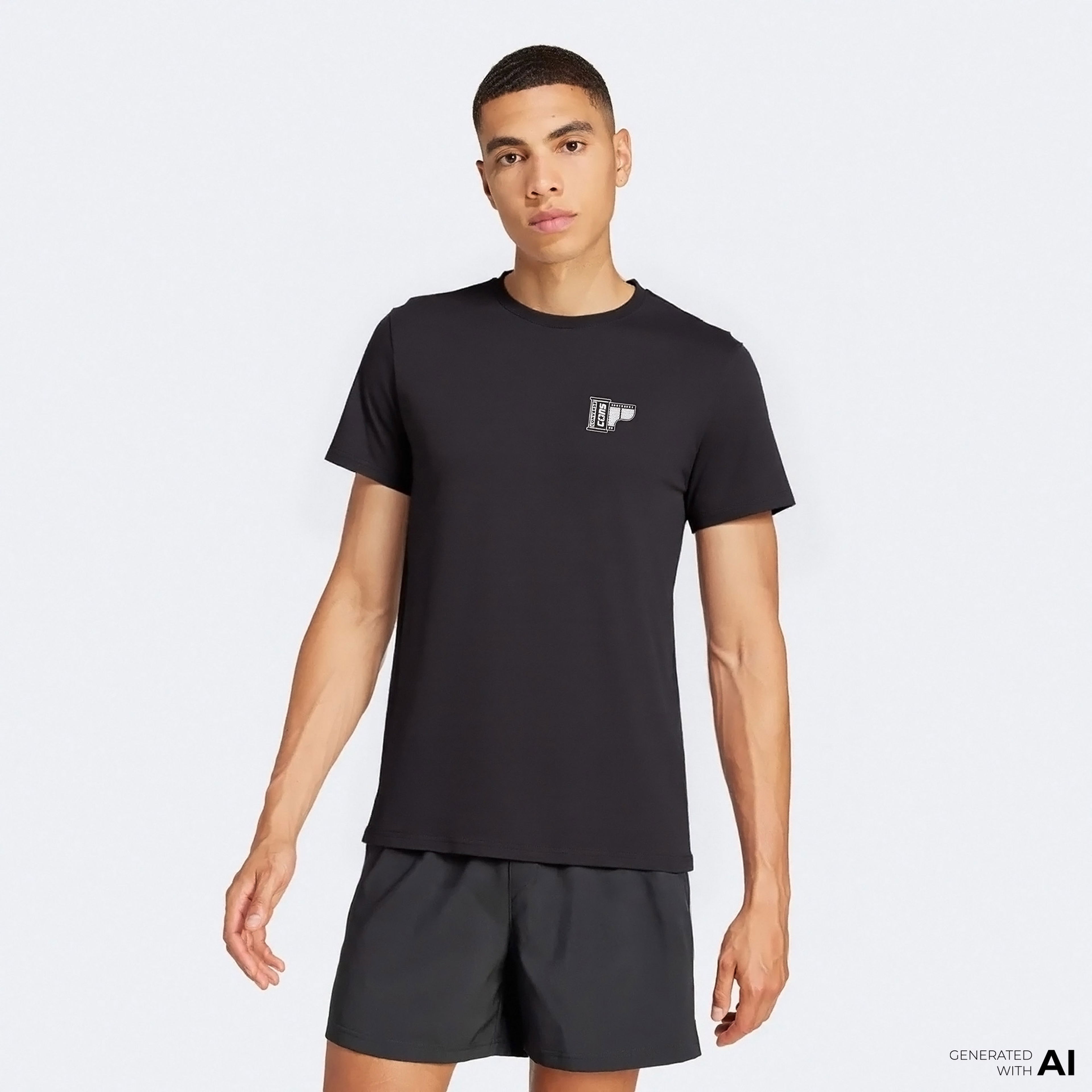 Converse Erkek Siyah T-Shirt