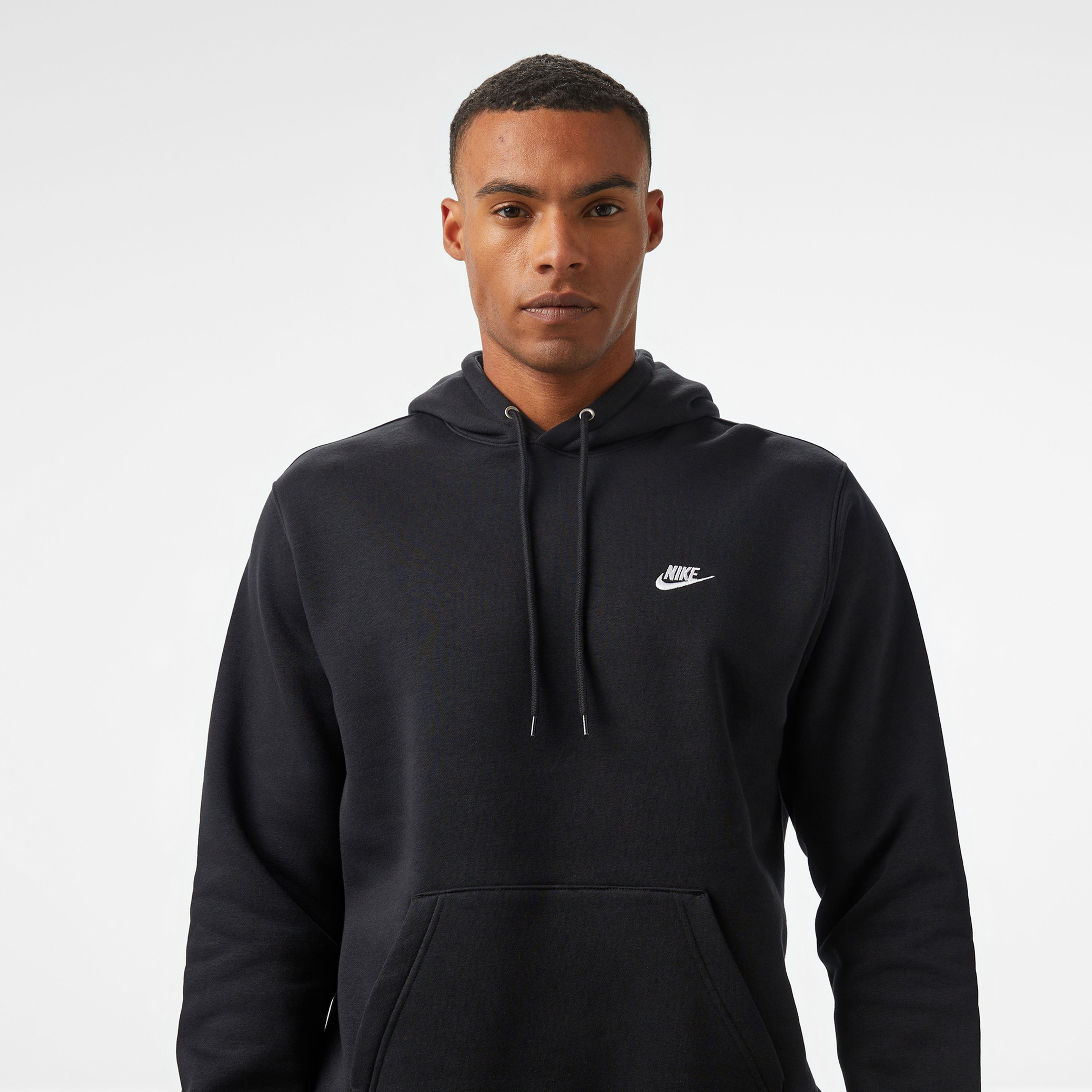Nike Club Fleece Erkek Siyah Hoodie
