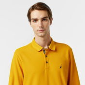 Nautica Erkek Sarı Uzun Kollu Polo Yaka T-Shirt