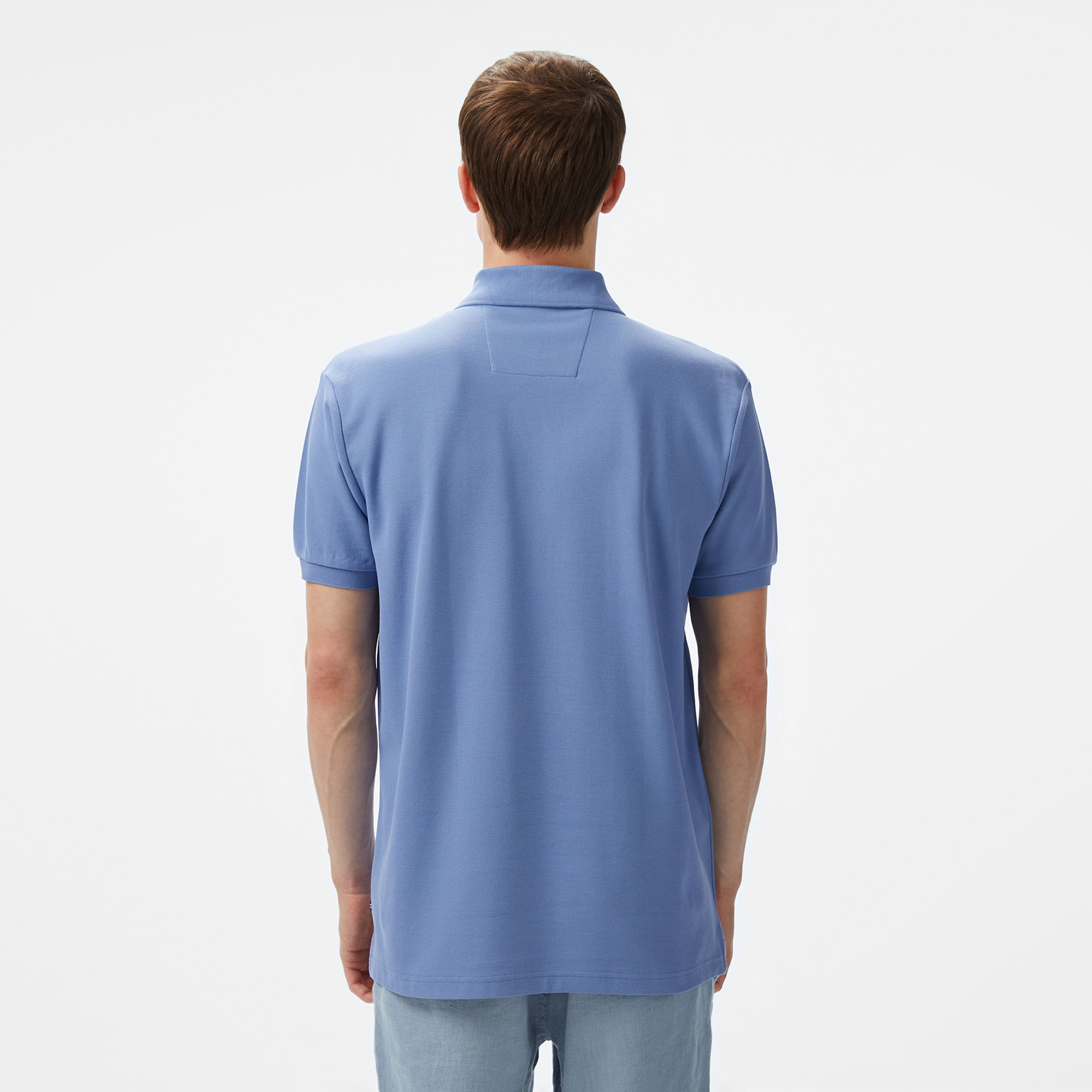 Nautica Erkek Mavi Classic Fit Polo Yaka T-Shirt