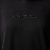 Nautica Kadın Siyah Relaxed Fit Kapüşonlu Sweatshirt