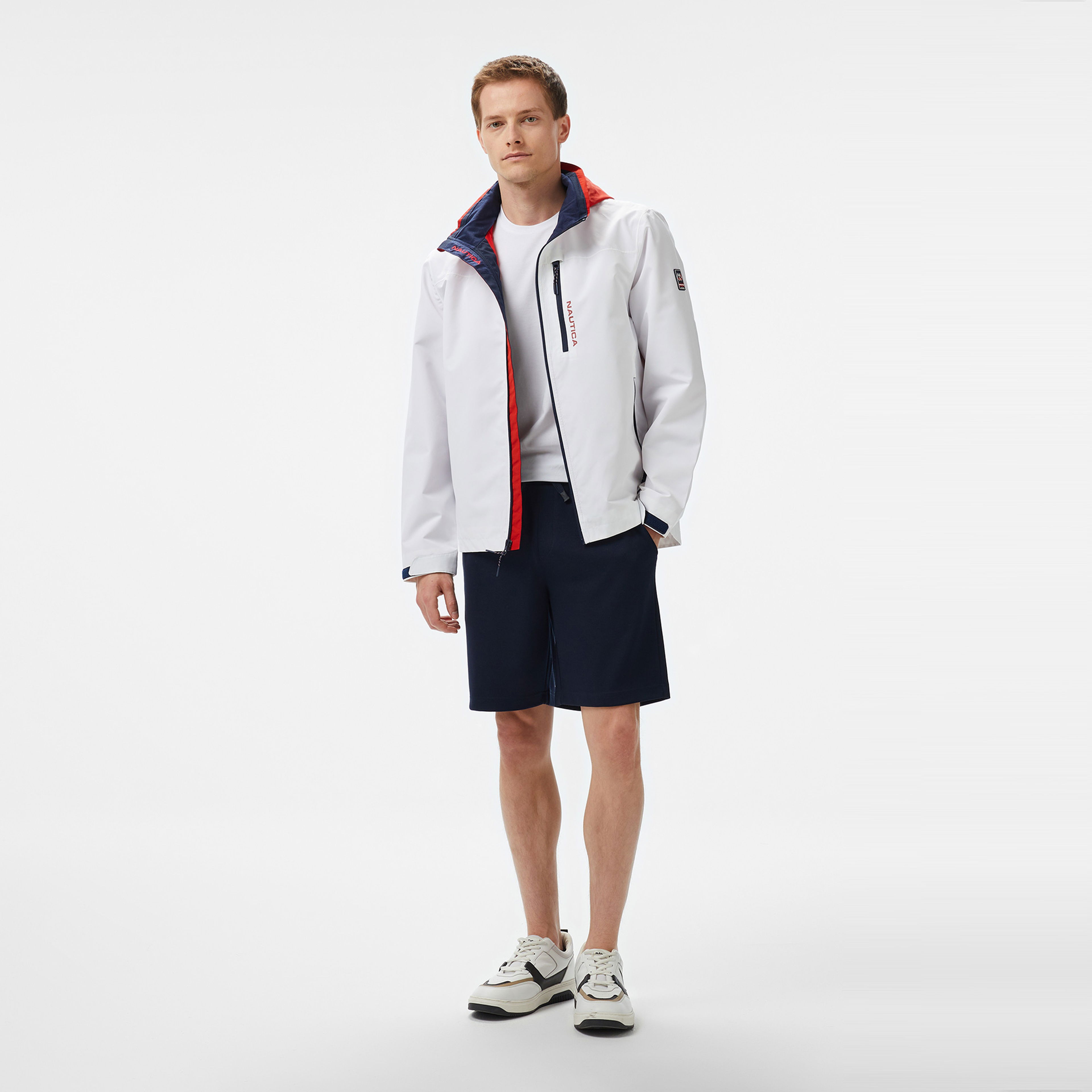Nautica Erkek Lacivert Regular Fit Dik Yaka Mont