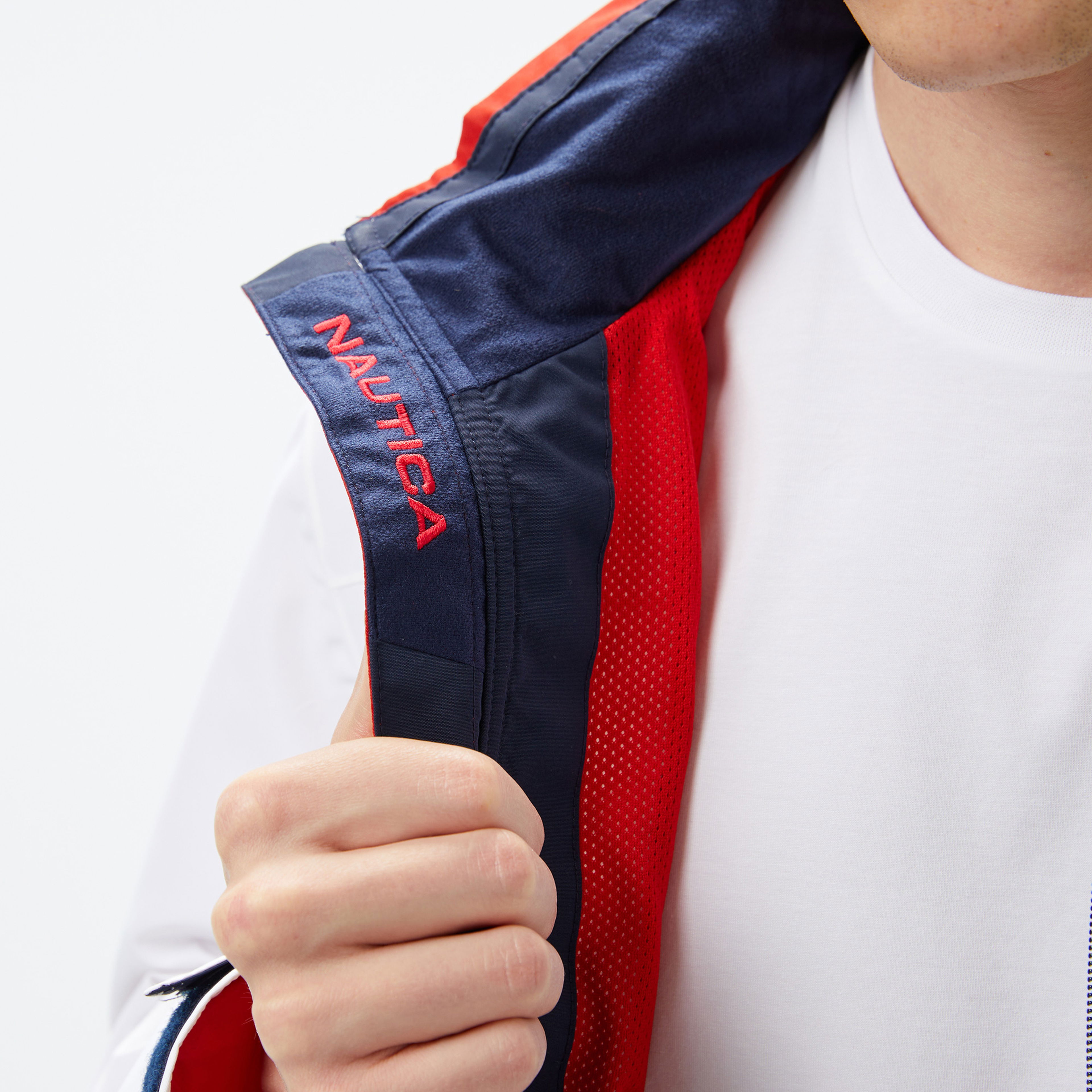 Nautica Erkek Lacivert Regular Fit Dik Yaka Mont