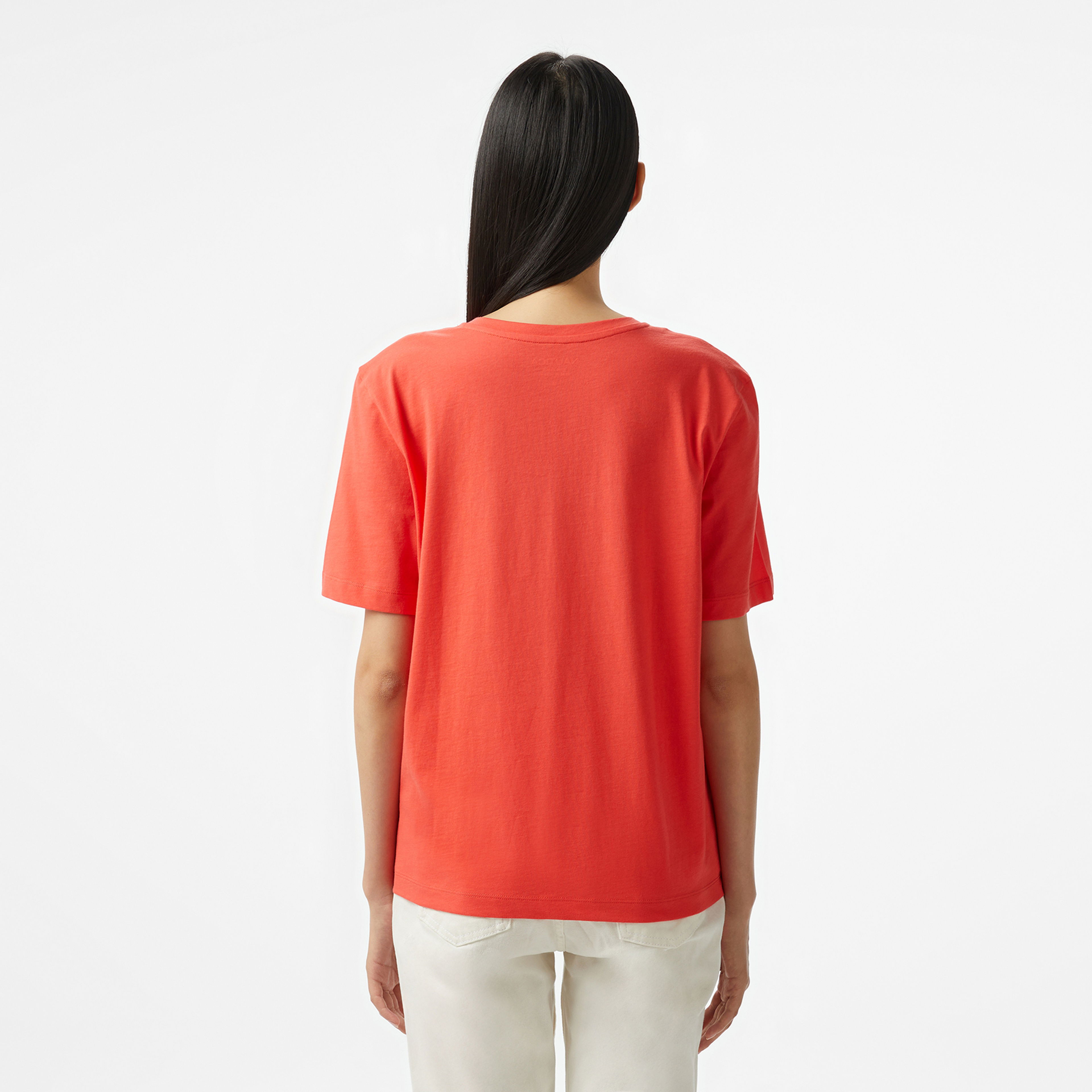 Nautica Kadın Kırmızı Regular Fit T-Shirt