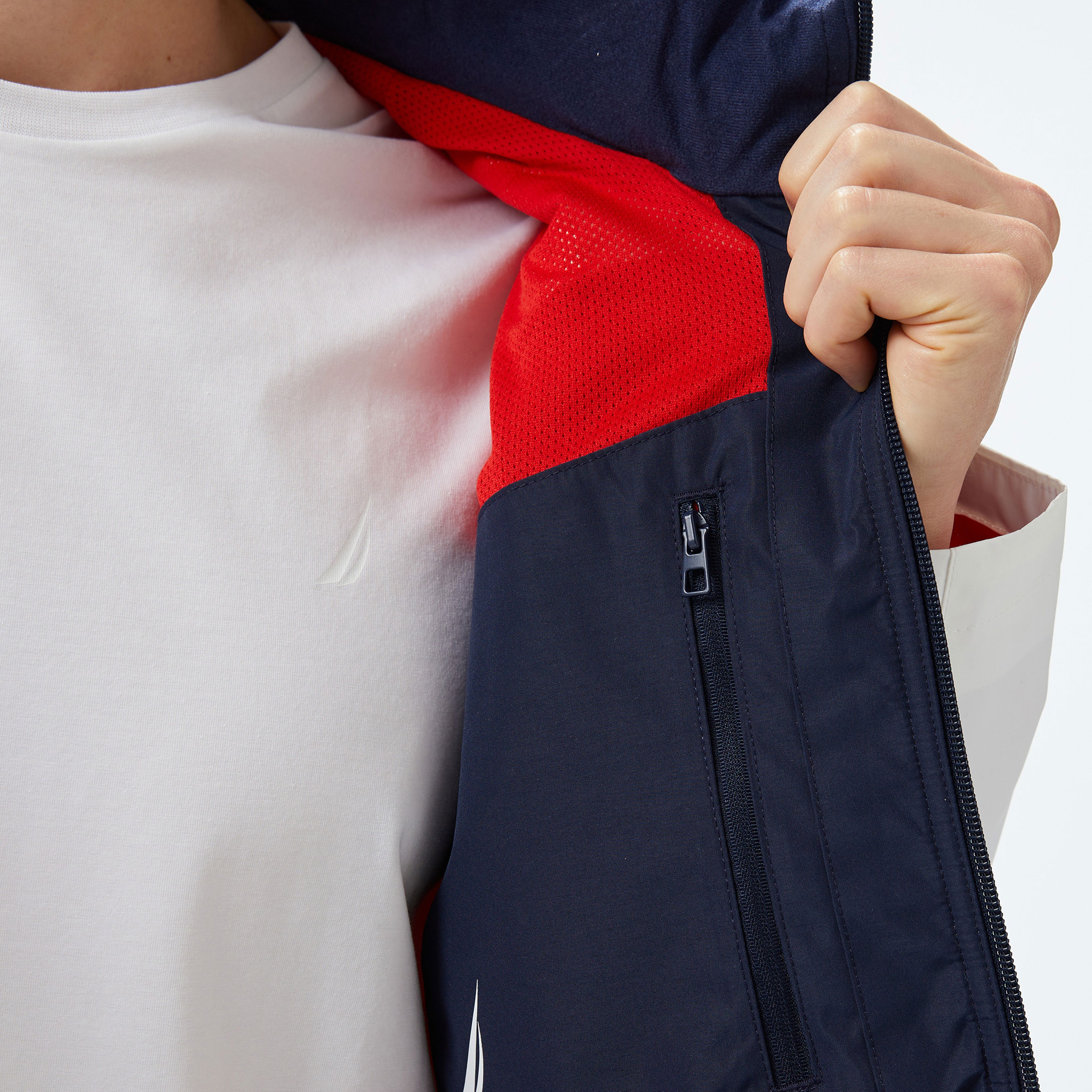 Nautica Erkek Lacivert Regular Fit Dik Yaka Mont
