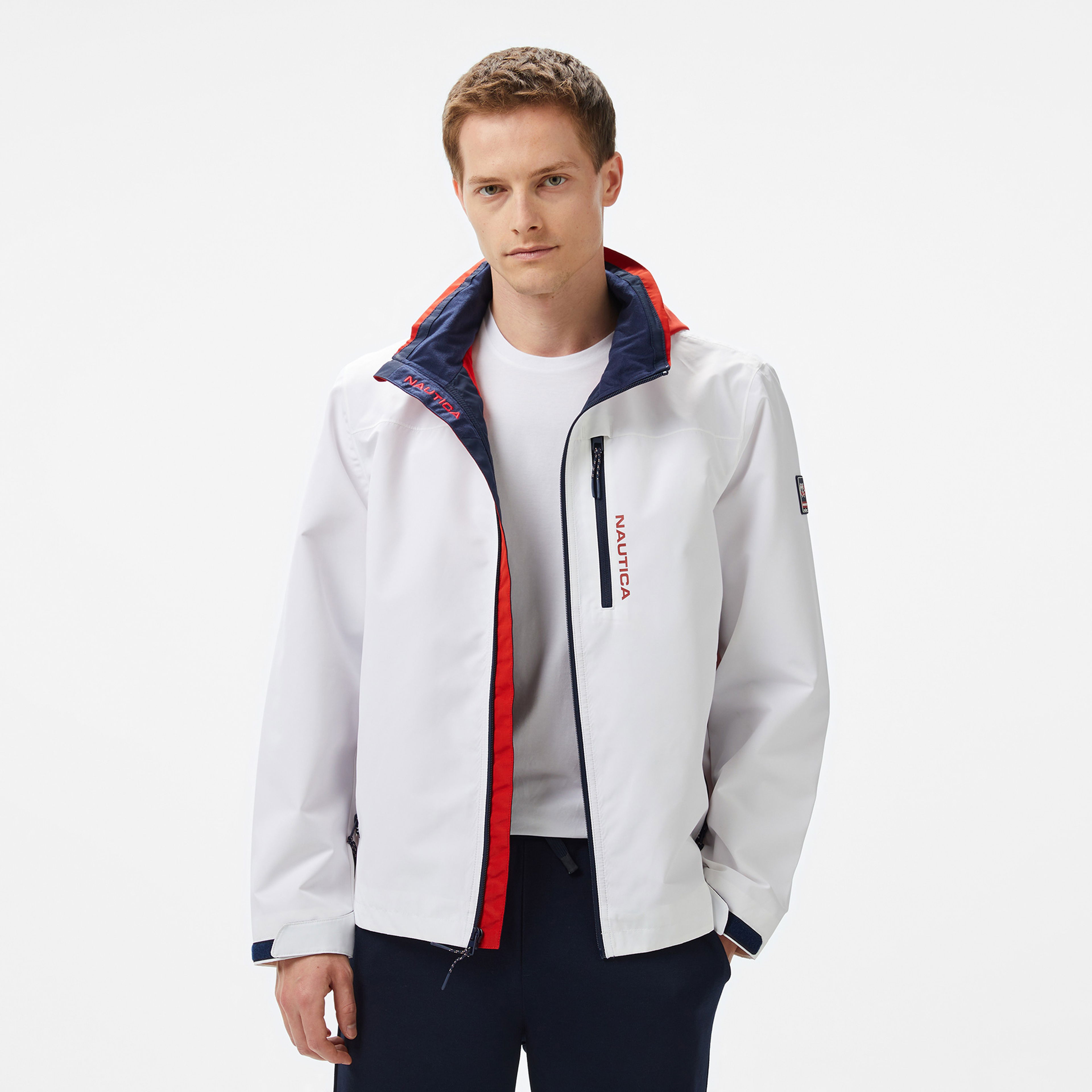 Nautica Erkek Lacivert Regular Fit Dik Yaka Mont