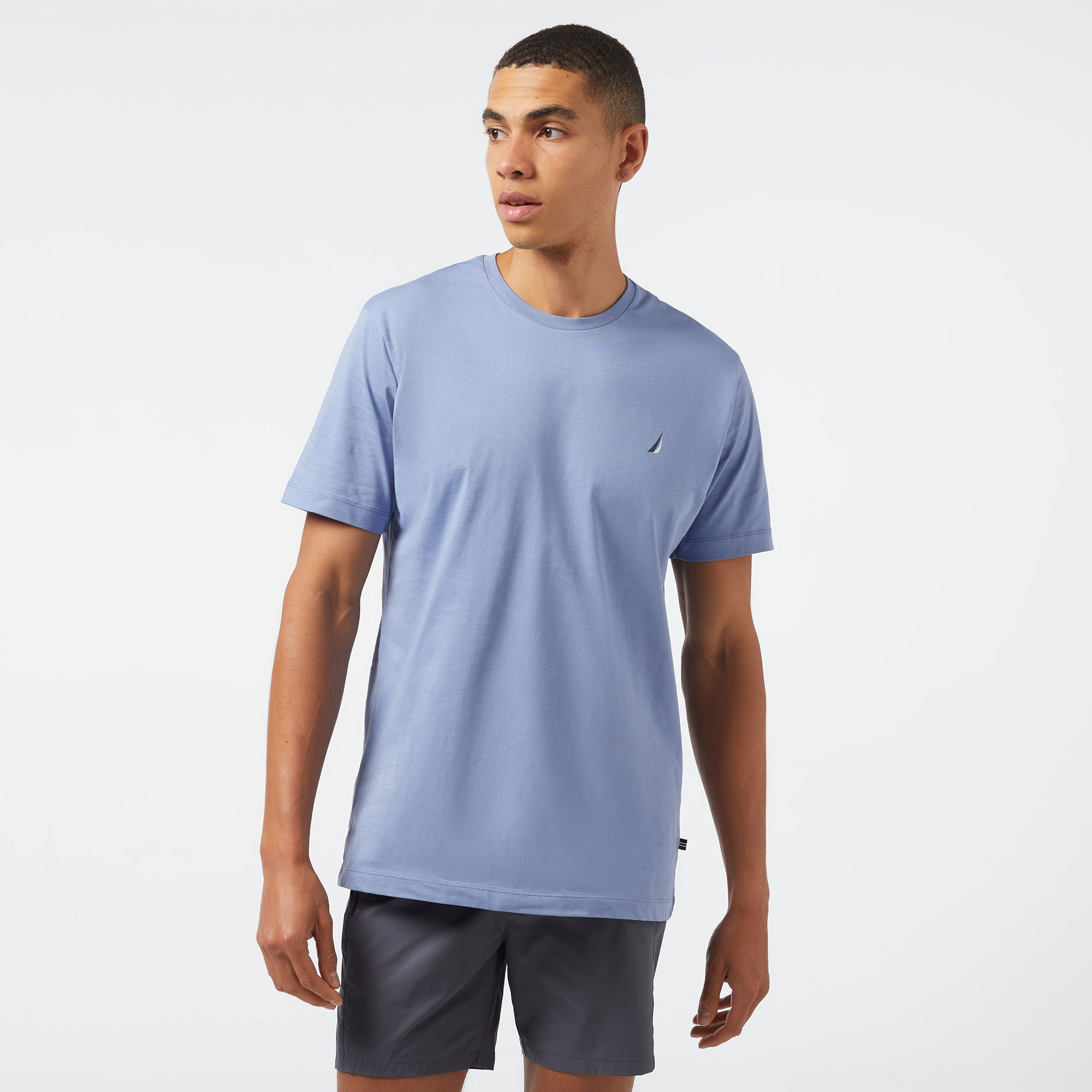 Nautica Erkek Mavi Standart Fit T-Shirt