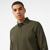Nautica Erkek Yeşil Slim Fit Uzun Kollu Polo Yaka T-Shirt