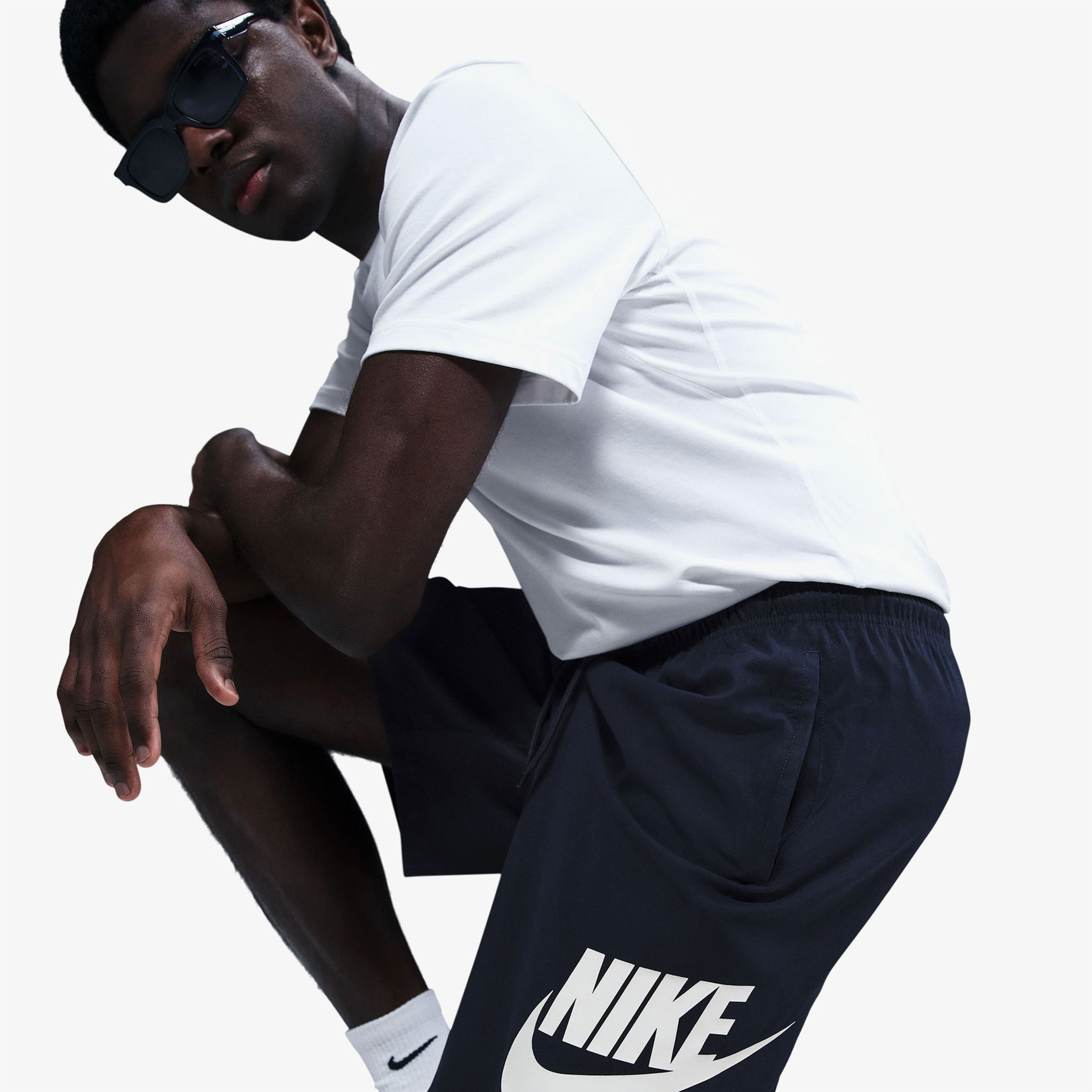 Nike Club Woven Erkek Mavi Şort