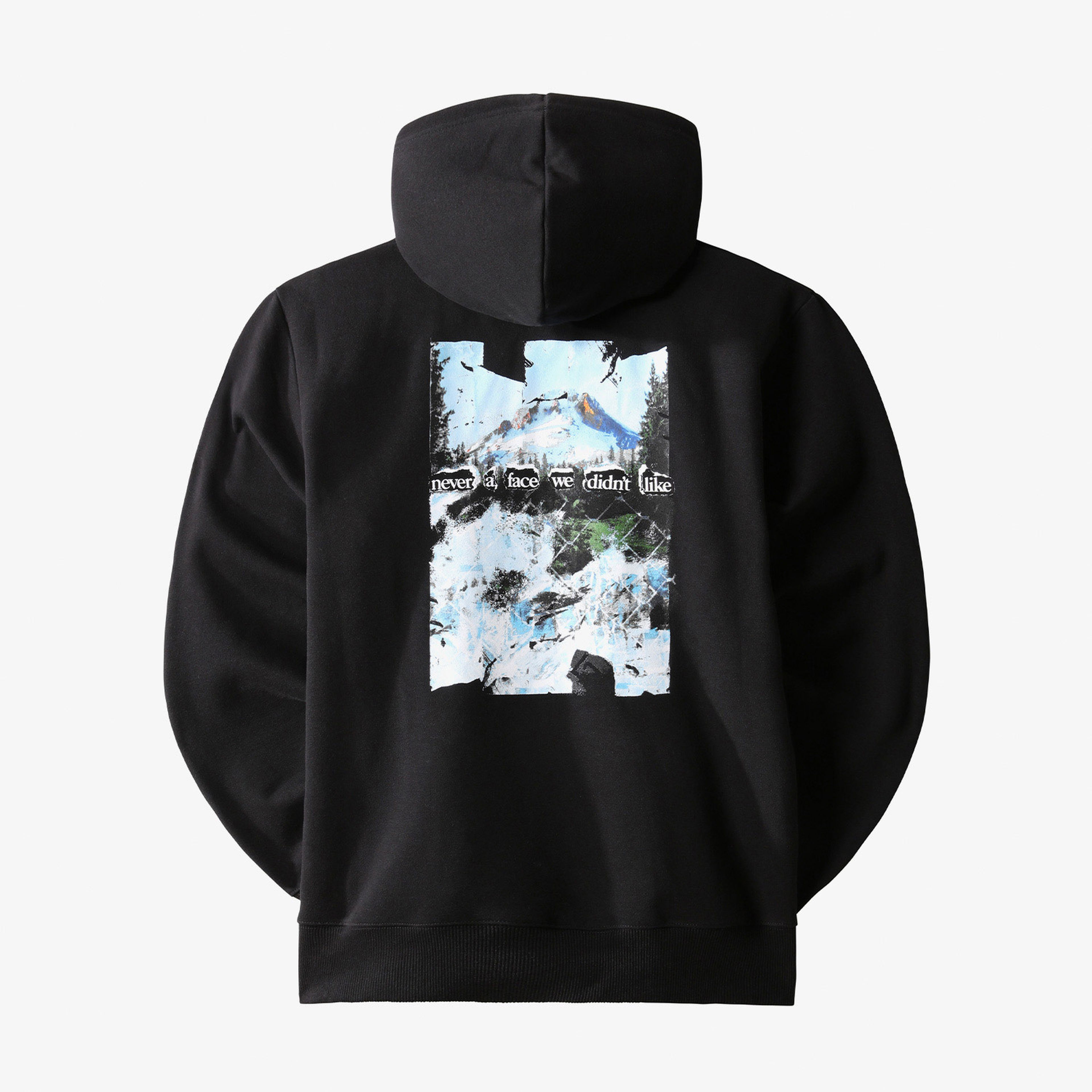 The North Face Baskılı Siyah Erkek Hoodie