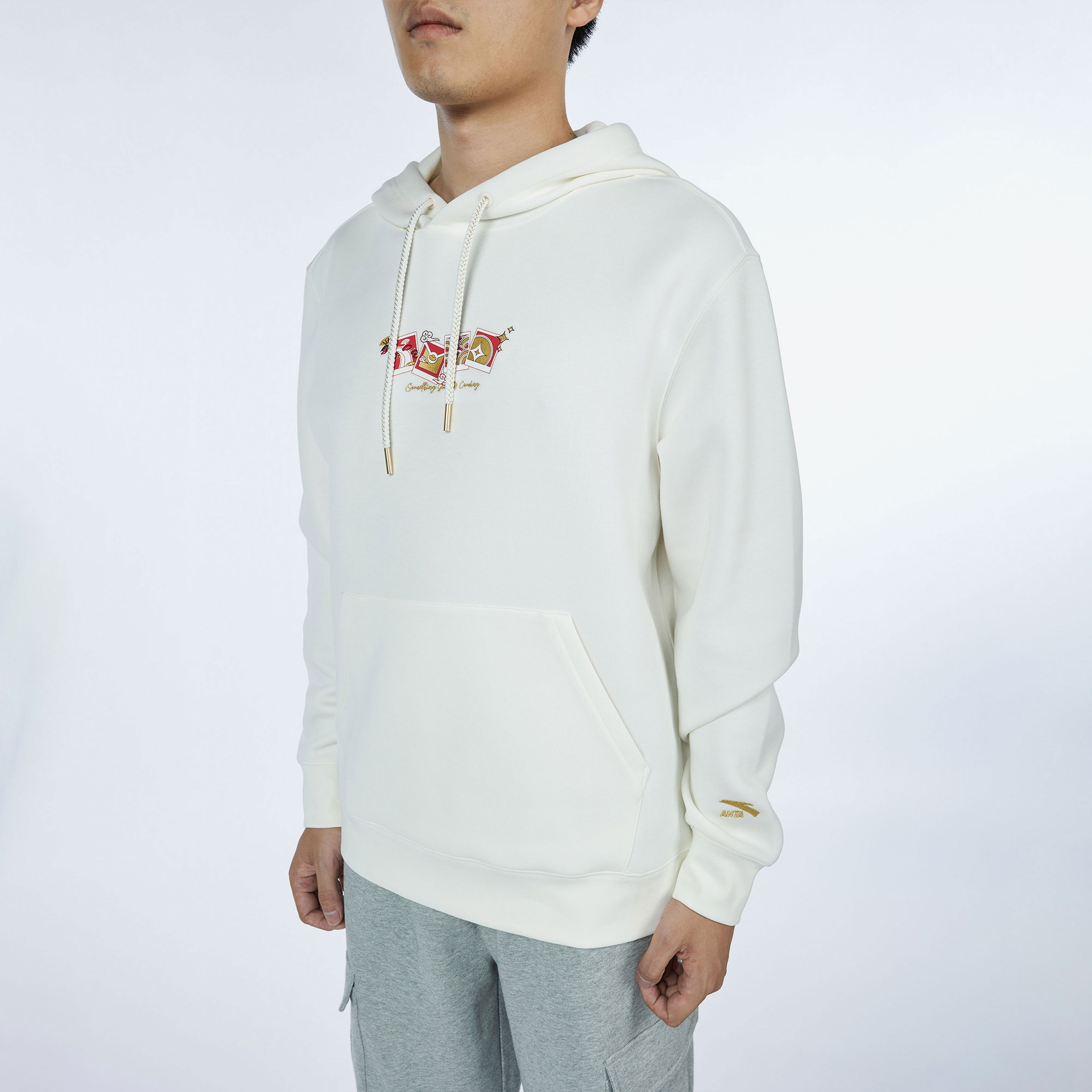 Anta CNY Good Luck Erkek Gri Hoodie