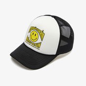 Market x HOSS Smiley Trucker Hat Erkek Beyaz Şapka