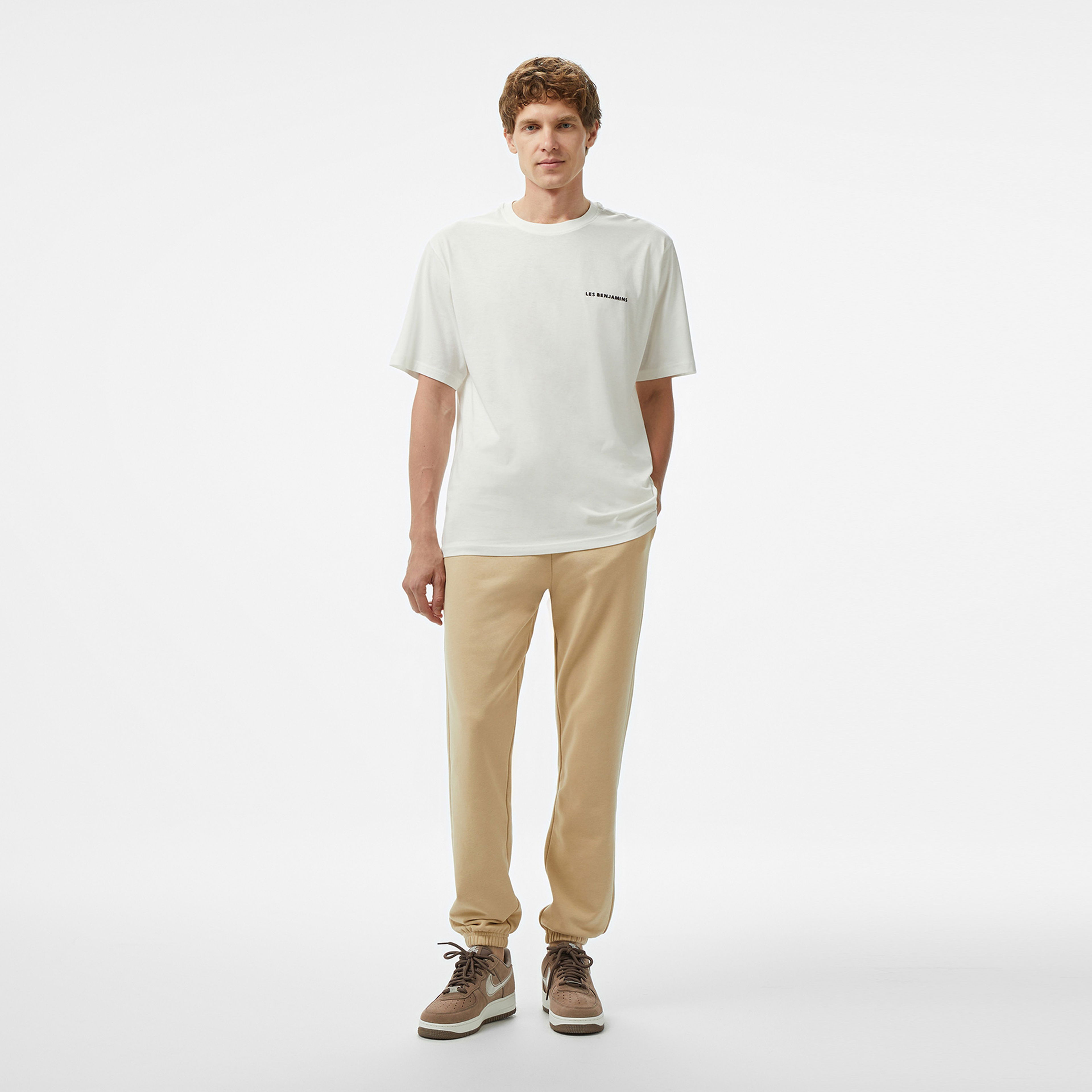 Les Benjamins Classic Erkek Beyaz T-Shirt