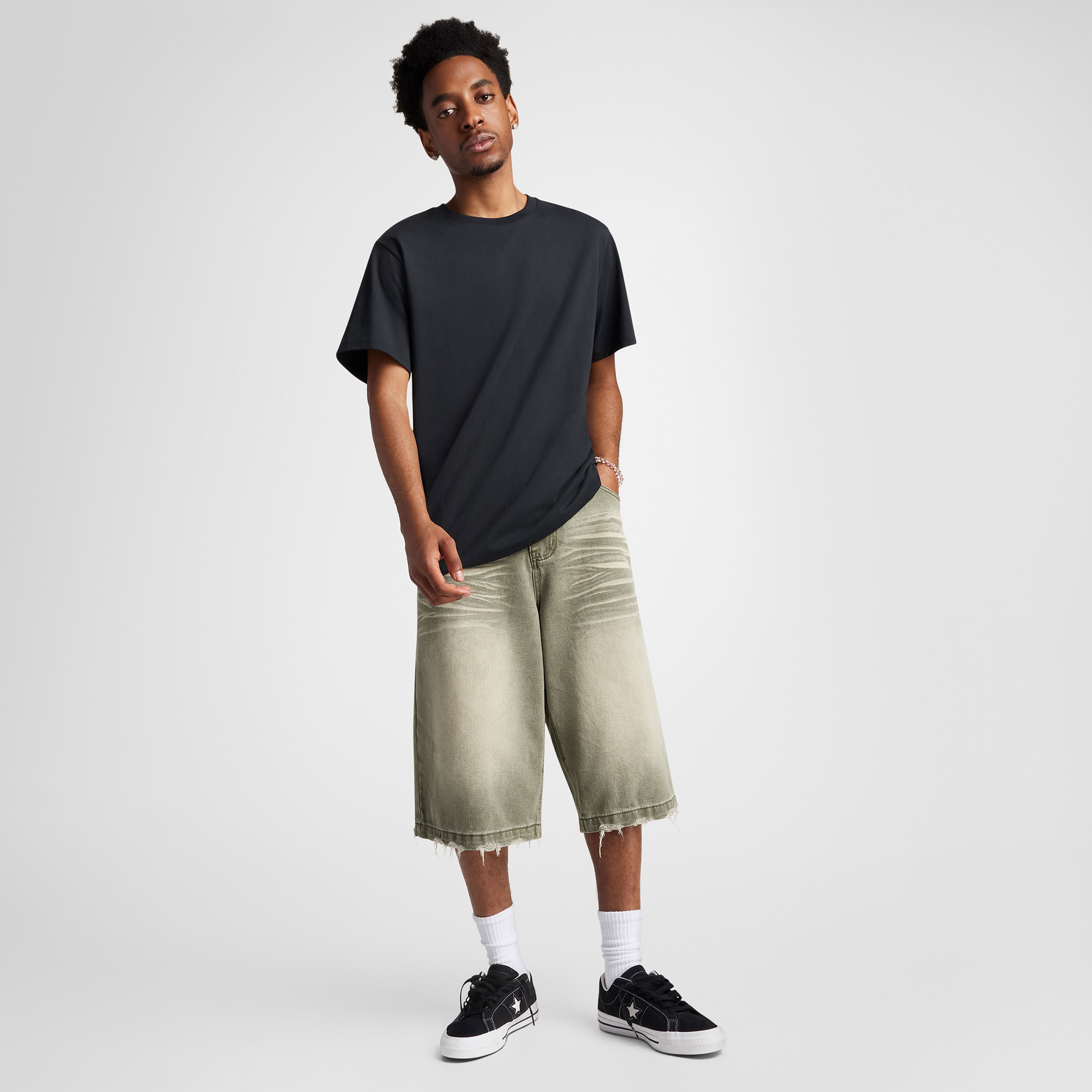 Converse Cons Logo Erkek Siyah T-Shirt