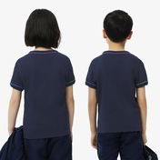 Lacoste Çocuk Bisiklet Yaka Lacivert T-Shirt