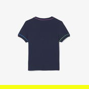Lacoste Çocuk Bisiklet Yaka Lacivert T-Shirt