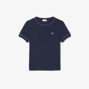 Lacoste Çocuk Bisiklet Yaka Lacivert T-Shirt