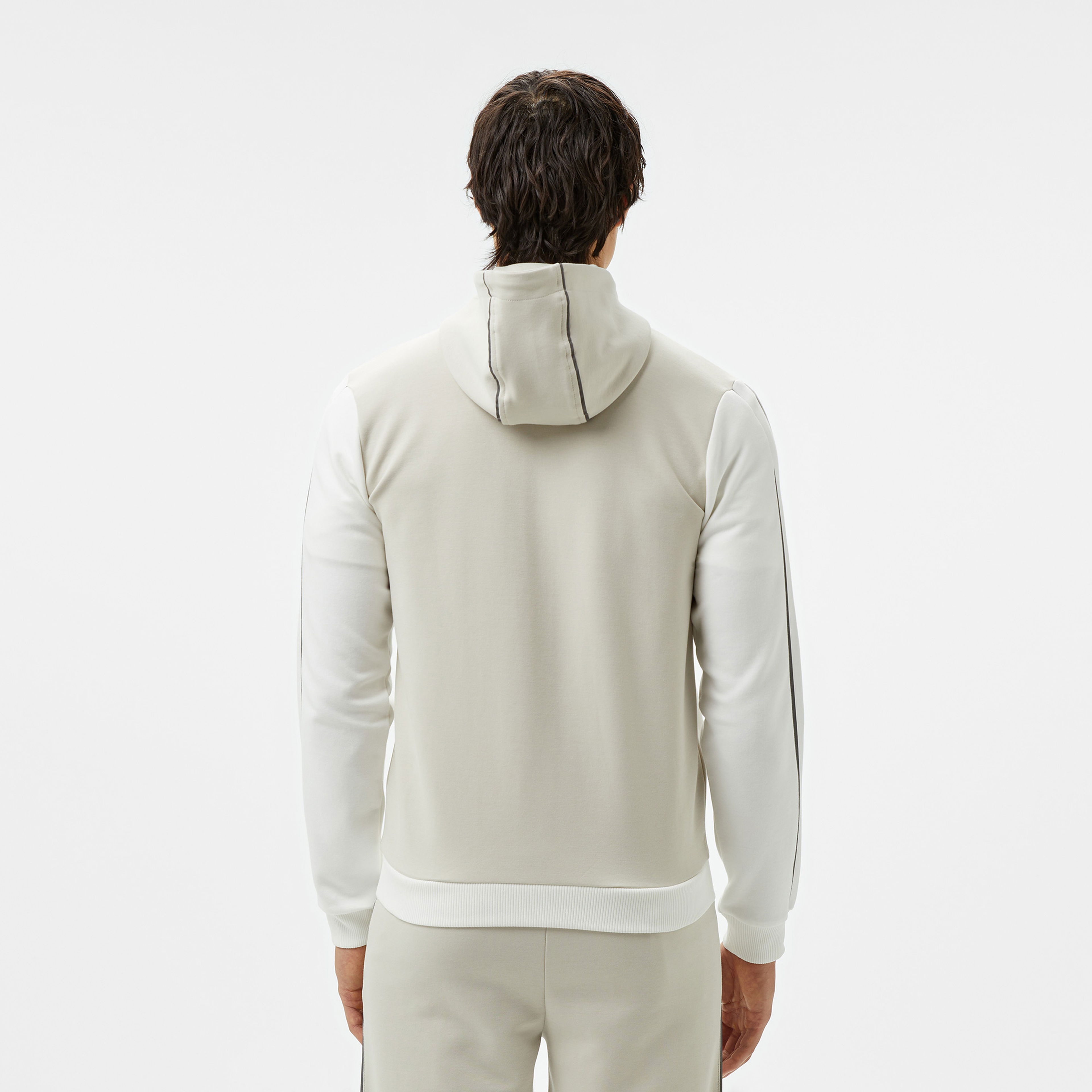 Lacoste Erkek Slim Fit Kapüşonlu Gri Sweatshirt