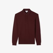 Lacoste Paris Erkek Regular Fit Uzun Kollu Bordo Polo