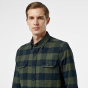 Lacoste Erkek Slim Fit Ekose Yeşil Gömlek