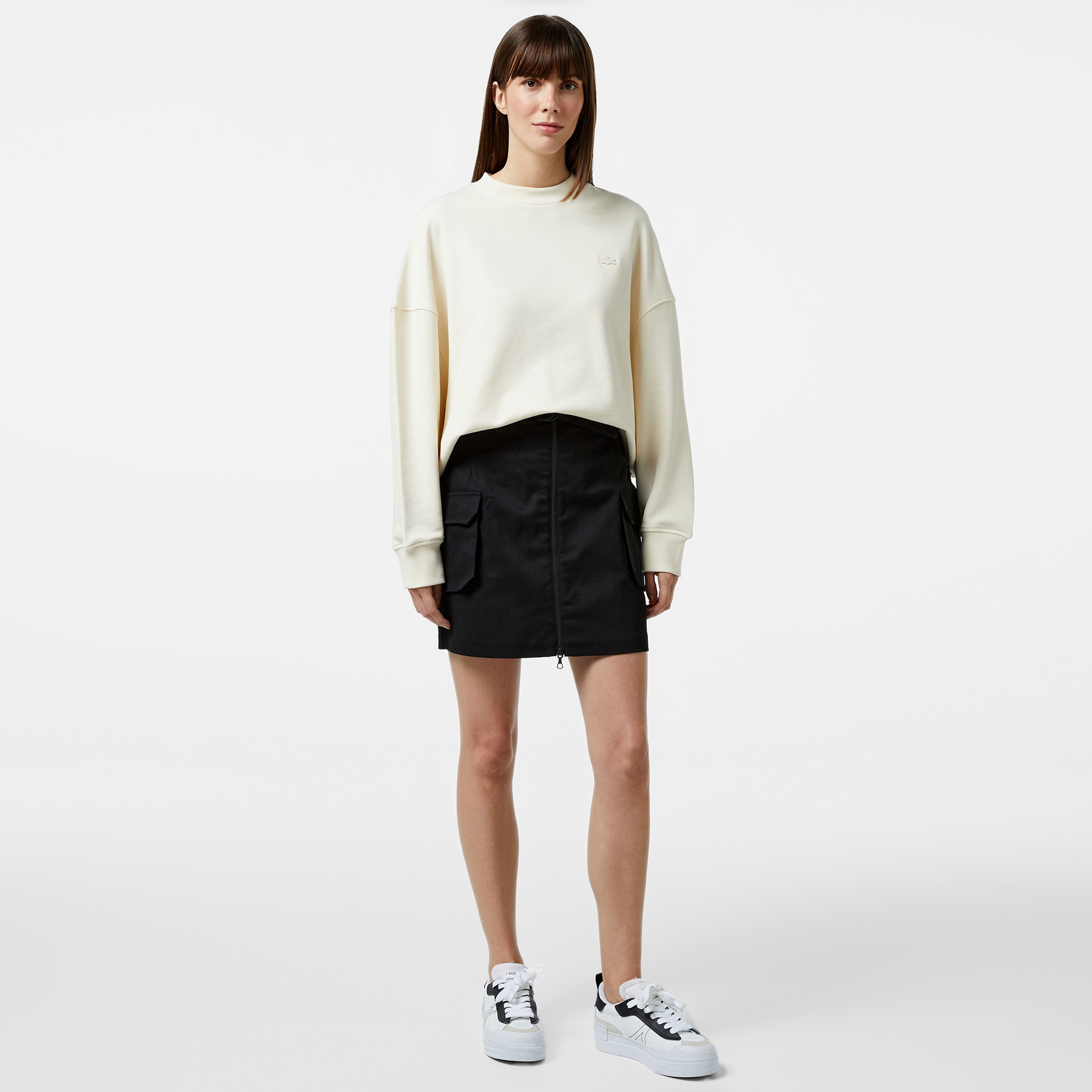 Lacoste Kadın Relaxed Fit Siyah Etek