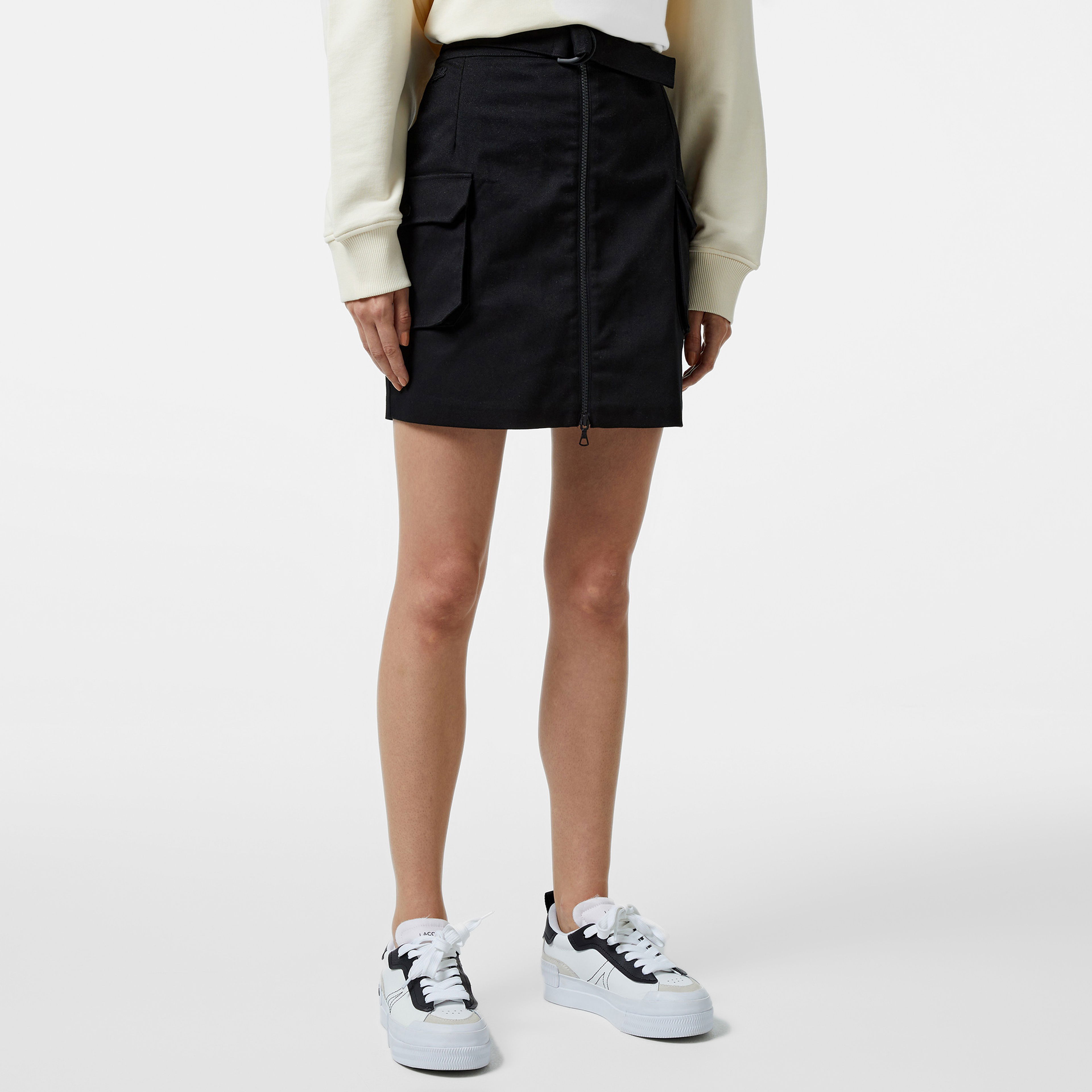 Lacoste Kadın Relaxed Fit Siyah Etek