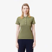 Lacoste Kadın Slim Fit Haki Polo