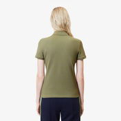 Lacoste Kadın Slim Fit Haki Polo