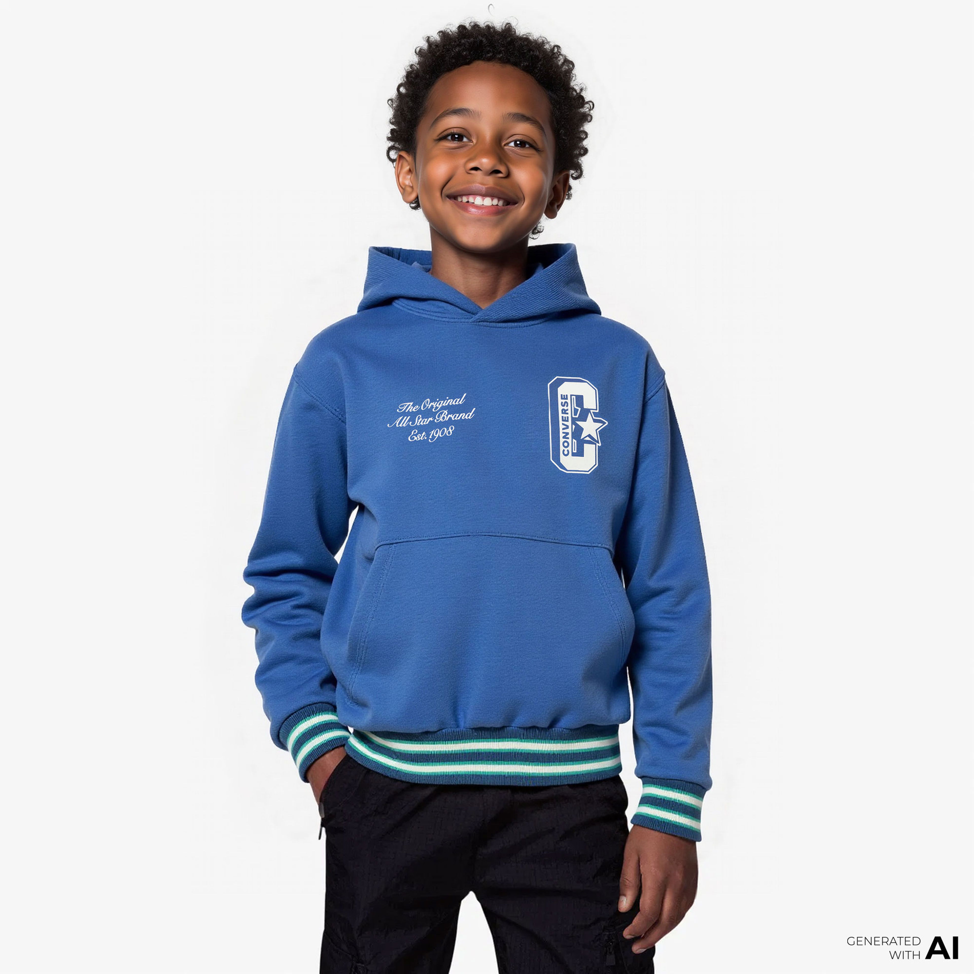 Converse Retro Varsity Çocuk Lacivert Sweatshirt