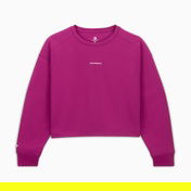 Converse Classic Kadın Baskılı Mor Sweatshirt