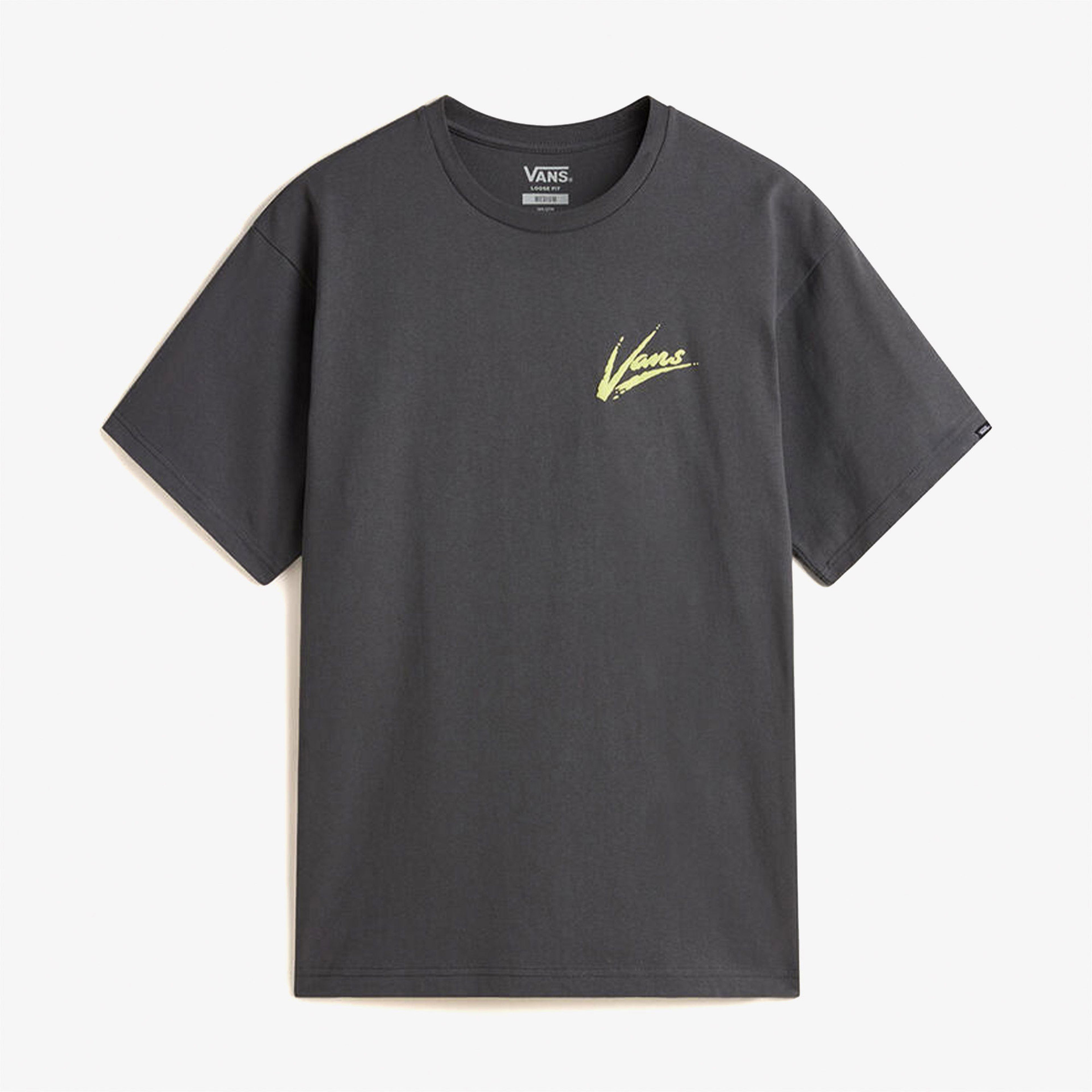Vans Brush Script Loose Ss Erkek Gri T-Shirt